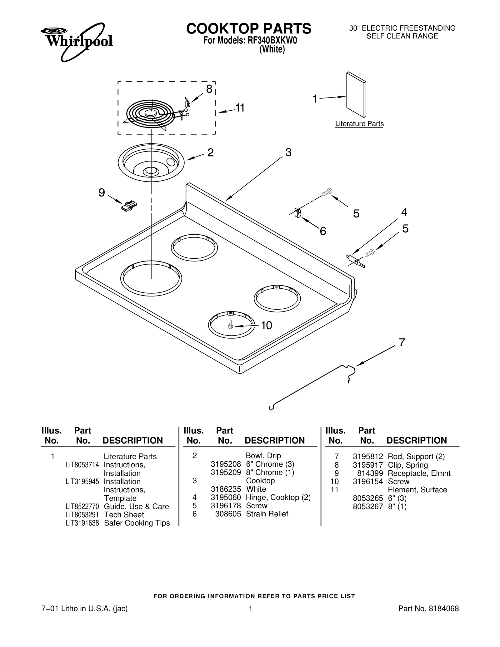 COOKTOP PARTS