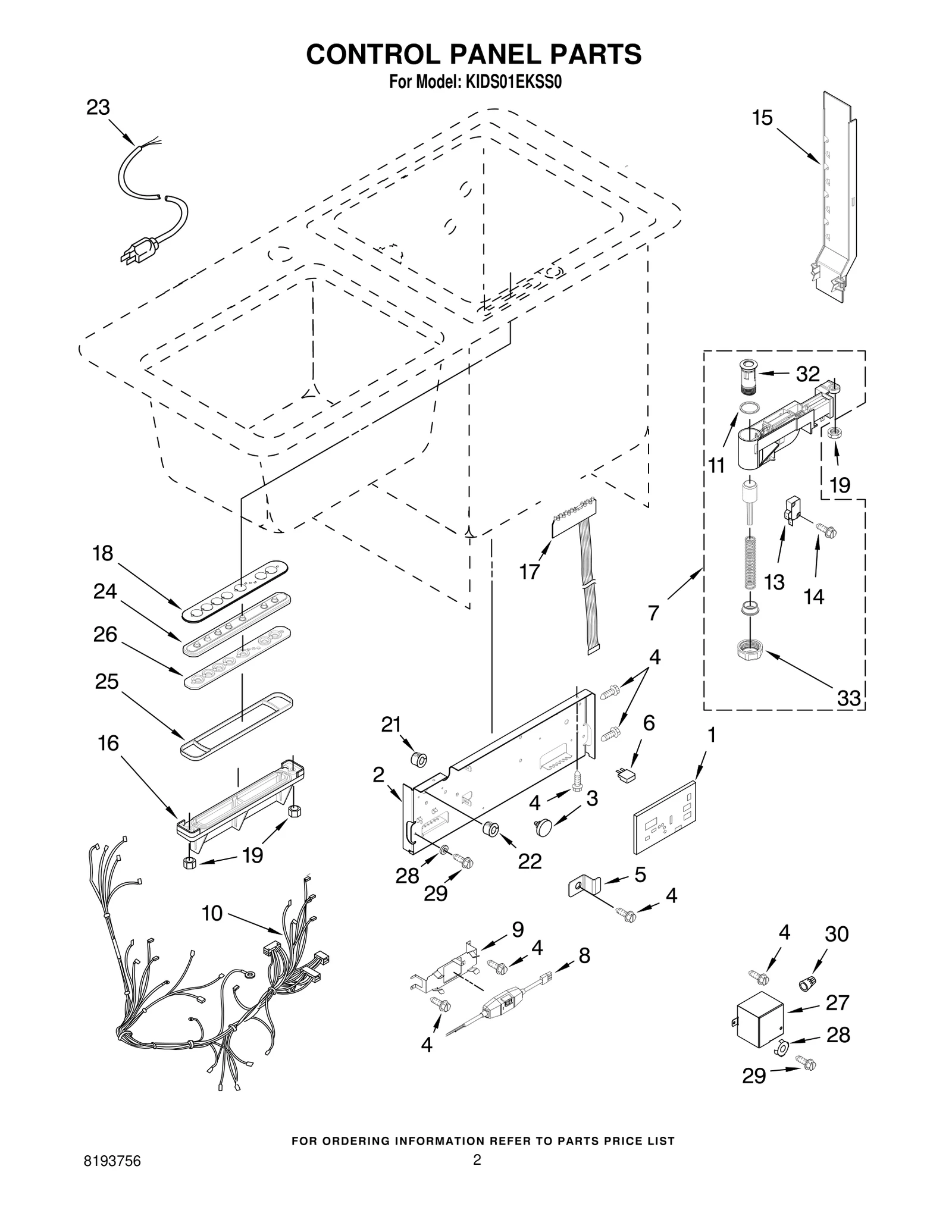 CONTROL PANEL PARTS