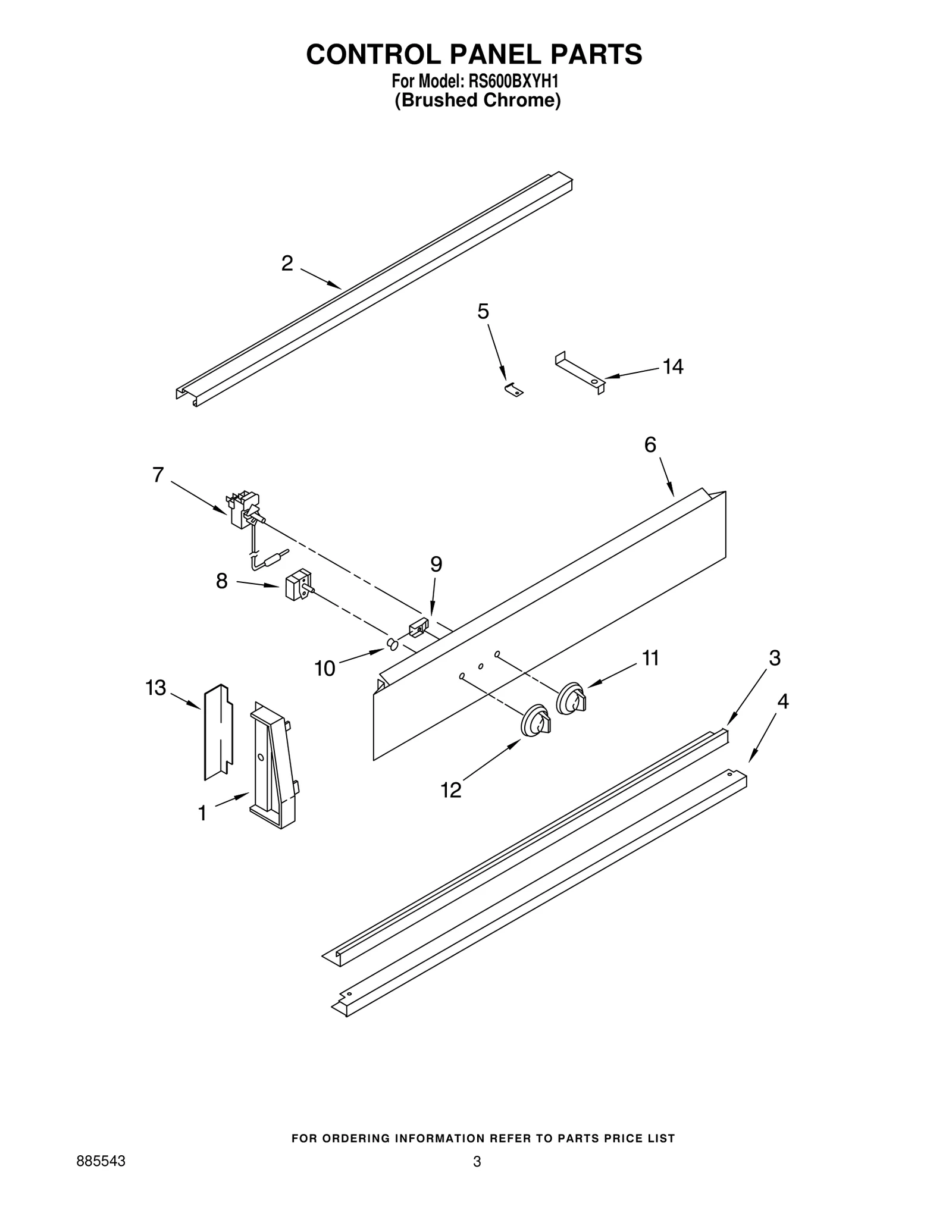 CONTROL PANEL PARTS