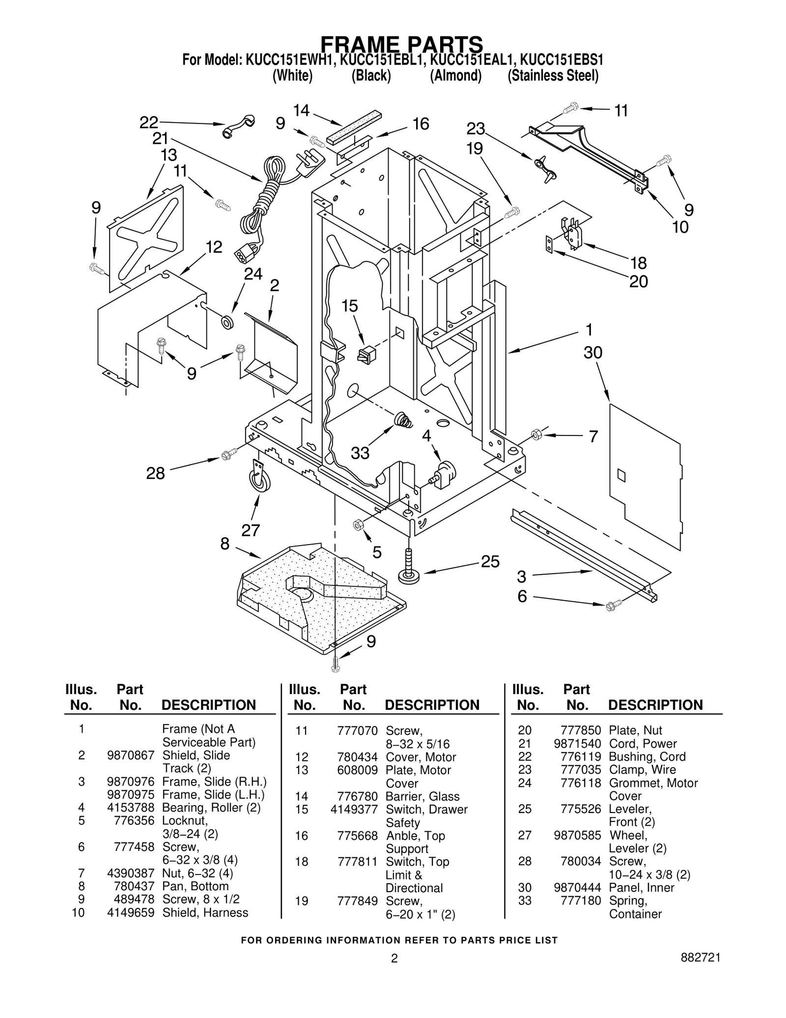 FRAME PARTS