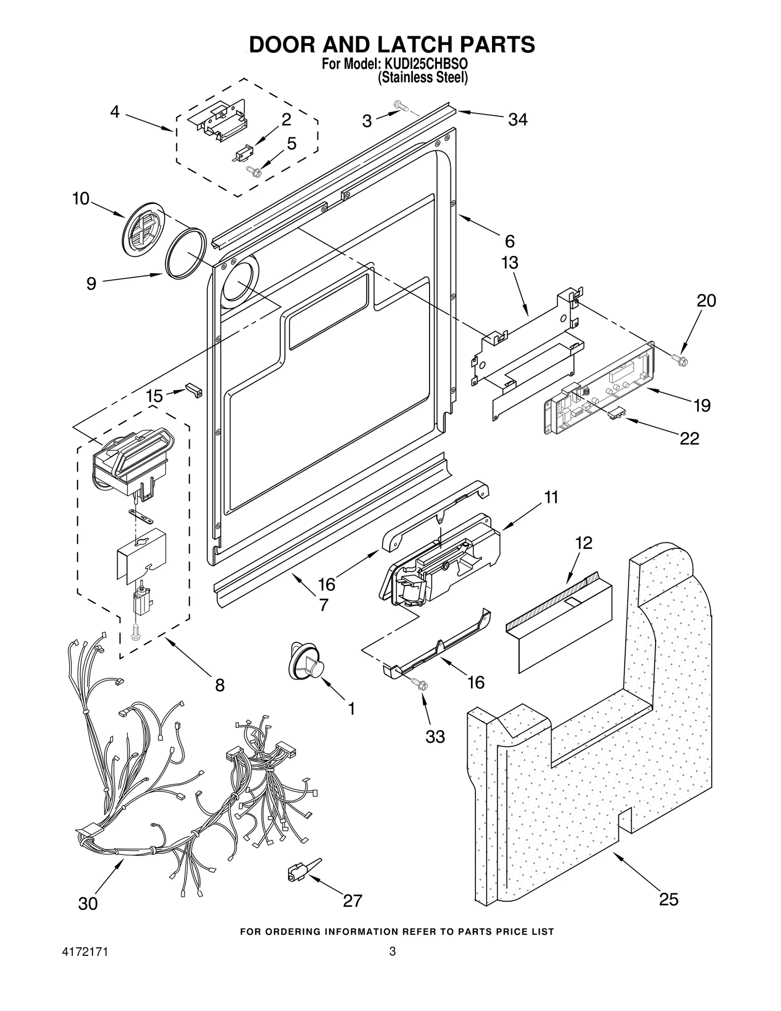 DOOR AND LATCH PARTS
