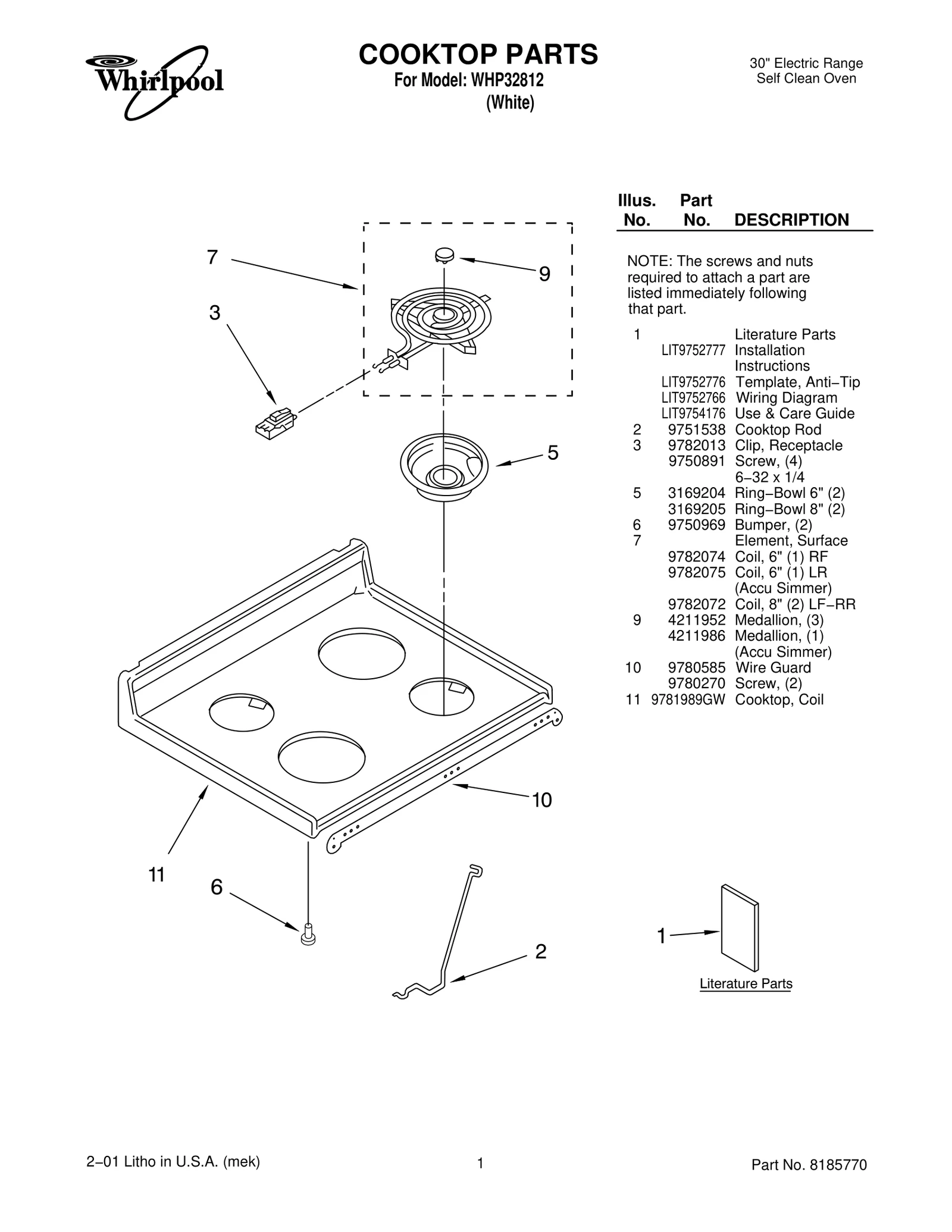 COOKTOP PARTS