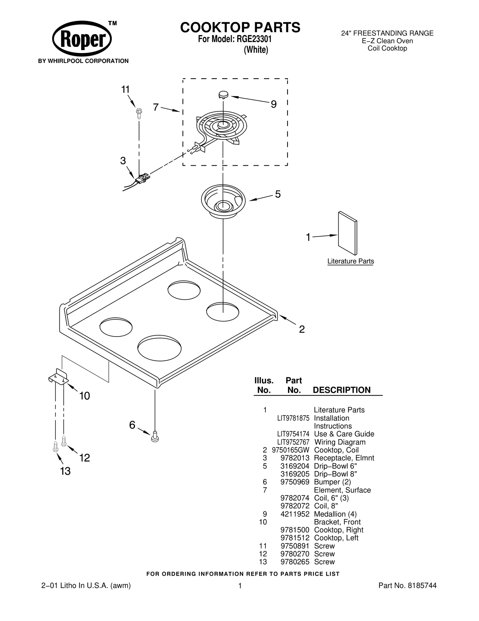 COOKTOP PARTS