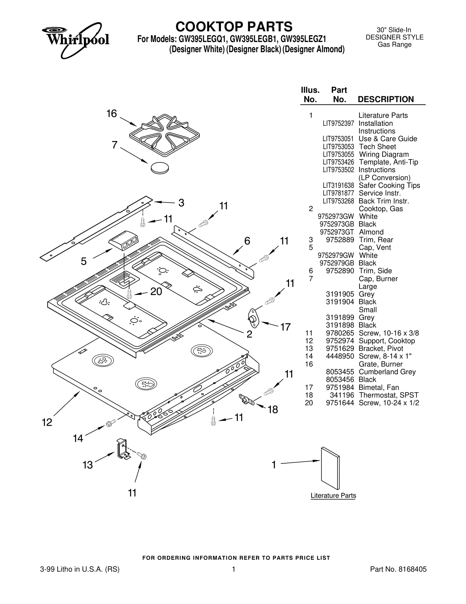 COOKTOP PARTS