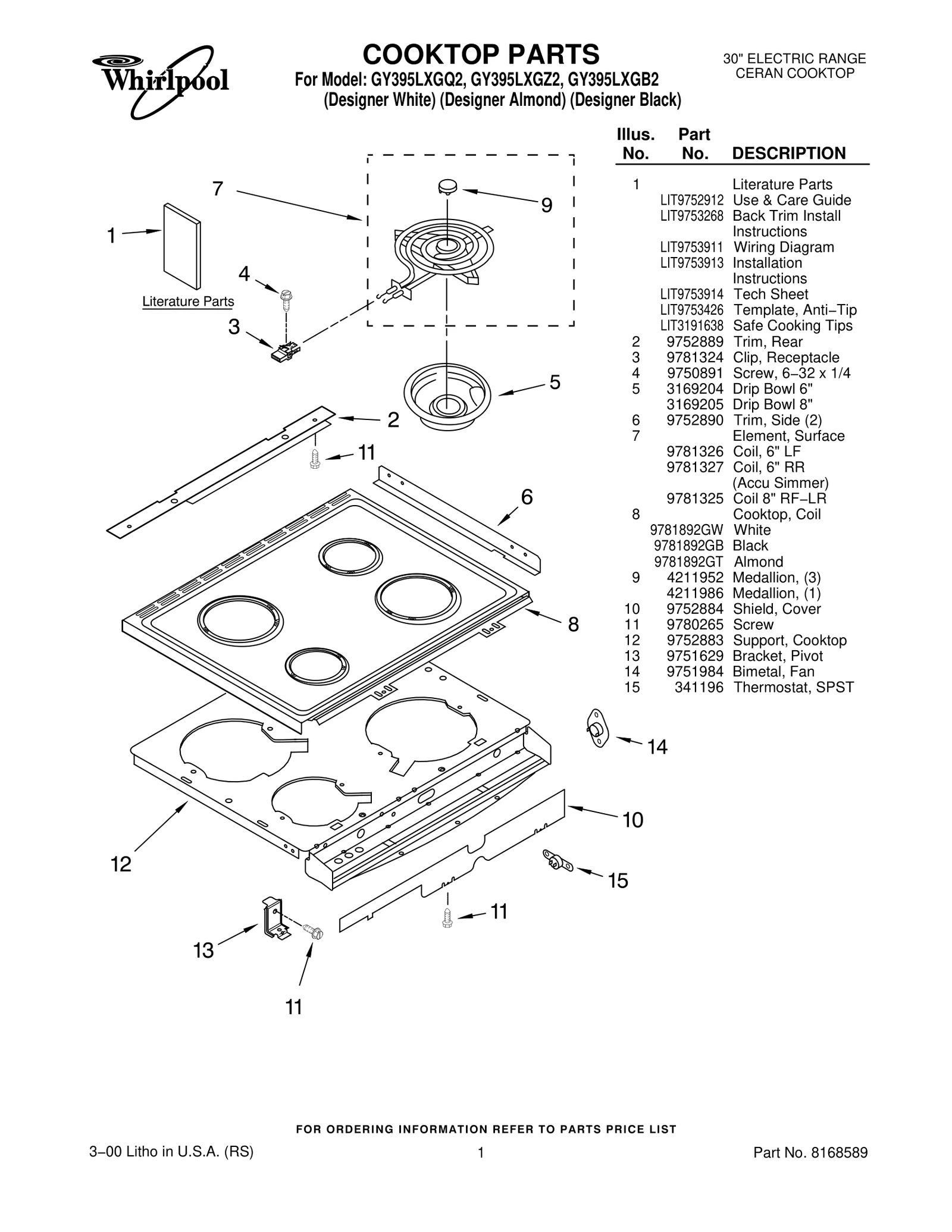 COOKTOP PARTS