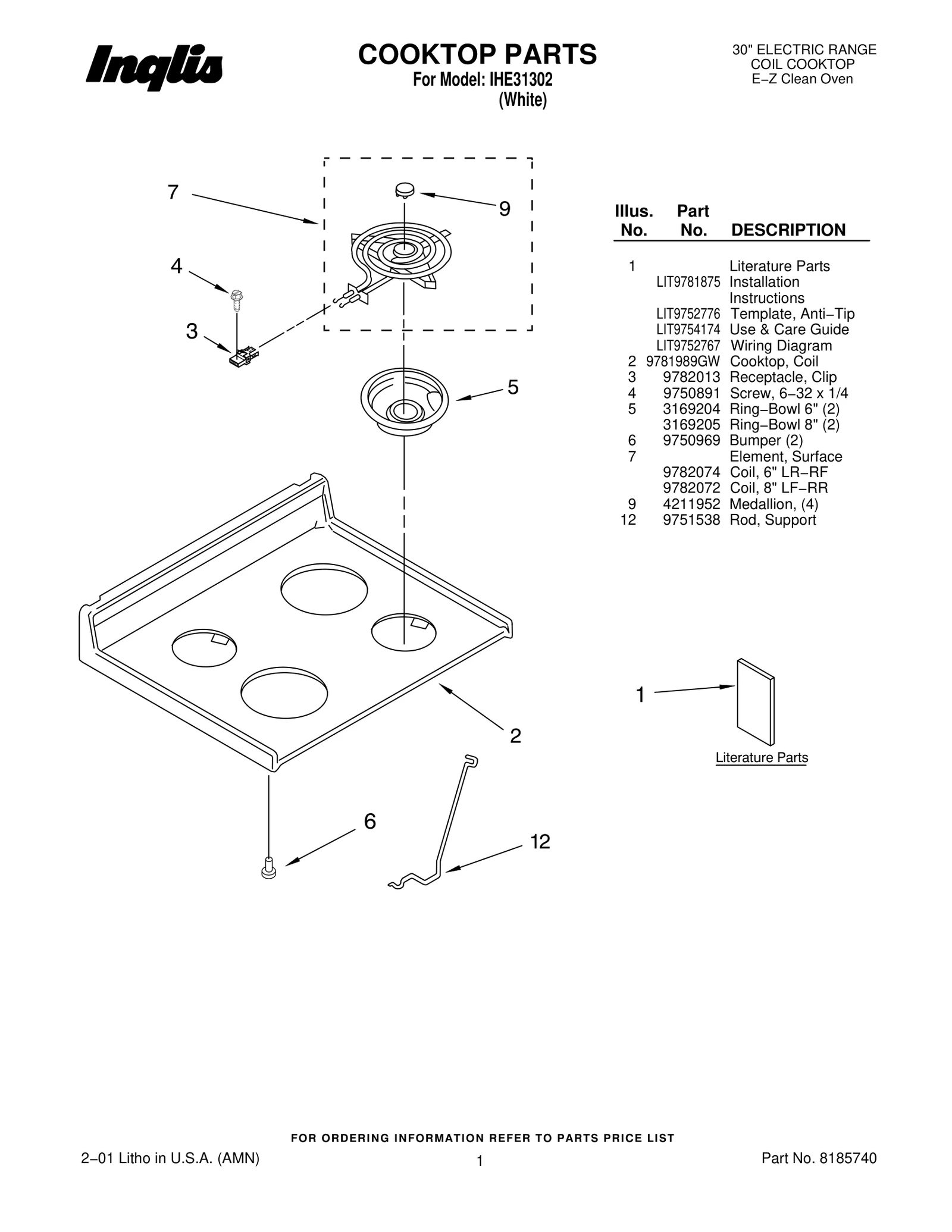 COOKTOP PARTS