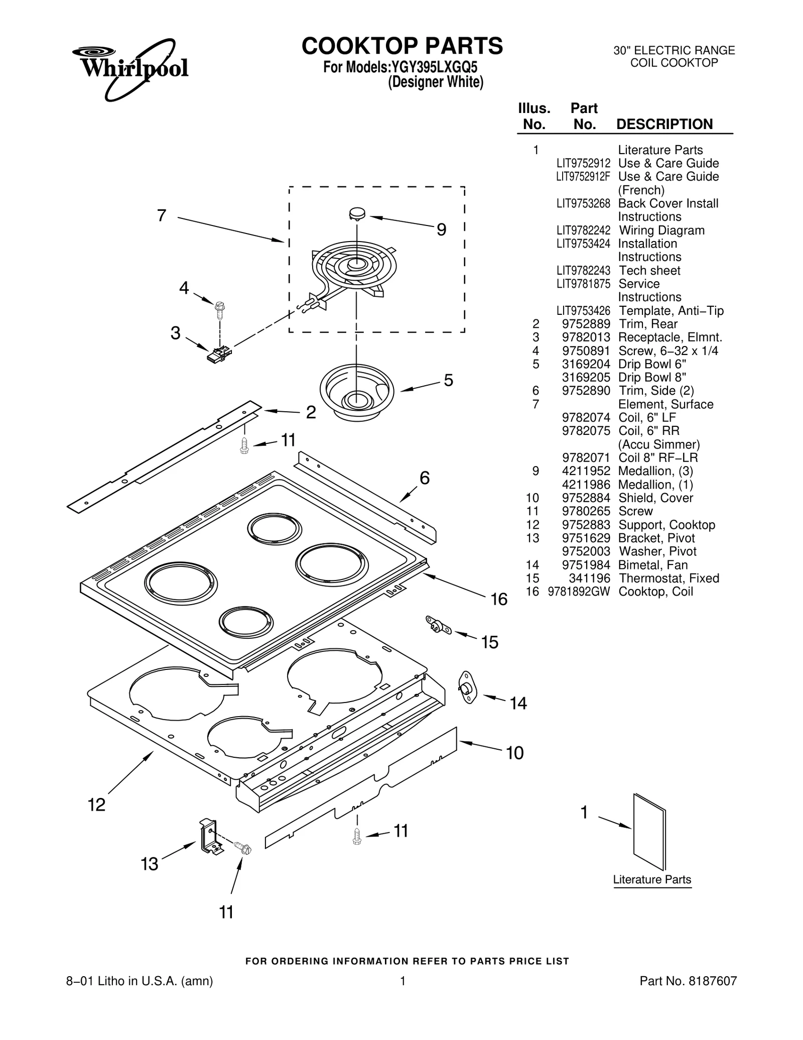 COOKTOP PARTS