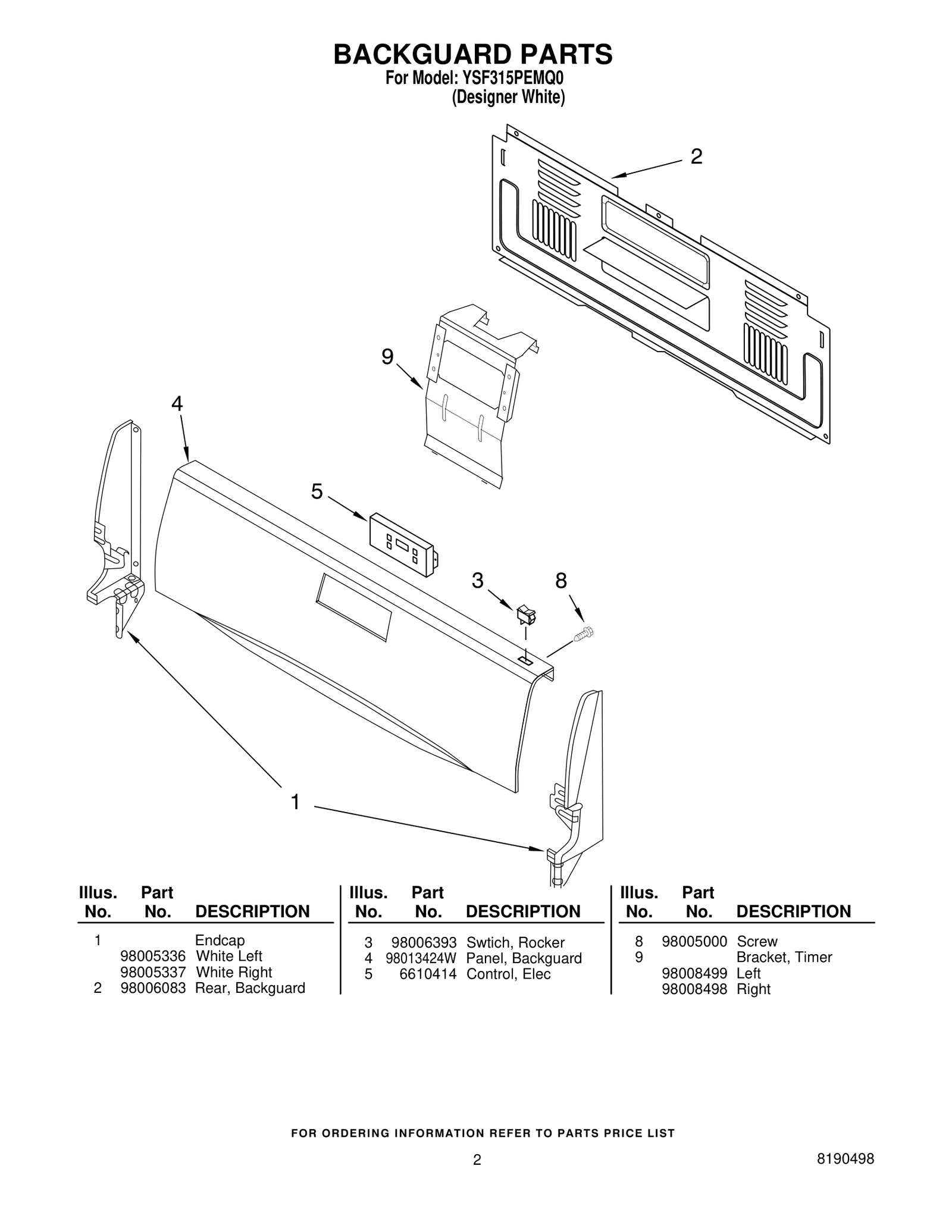 BACKGUARD PARTS