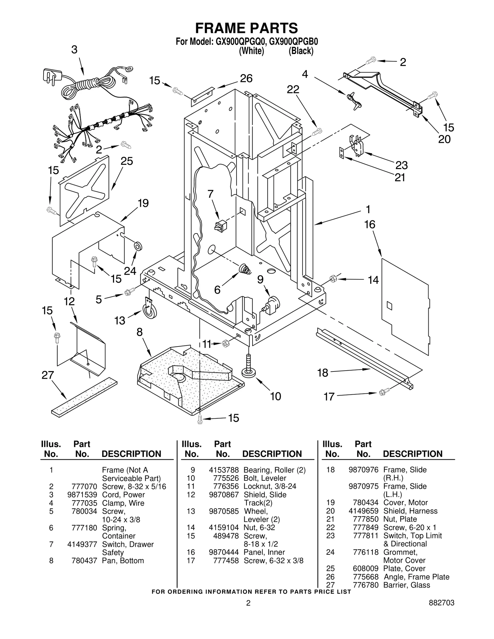 FRAME PARTS