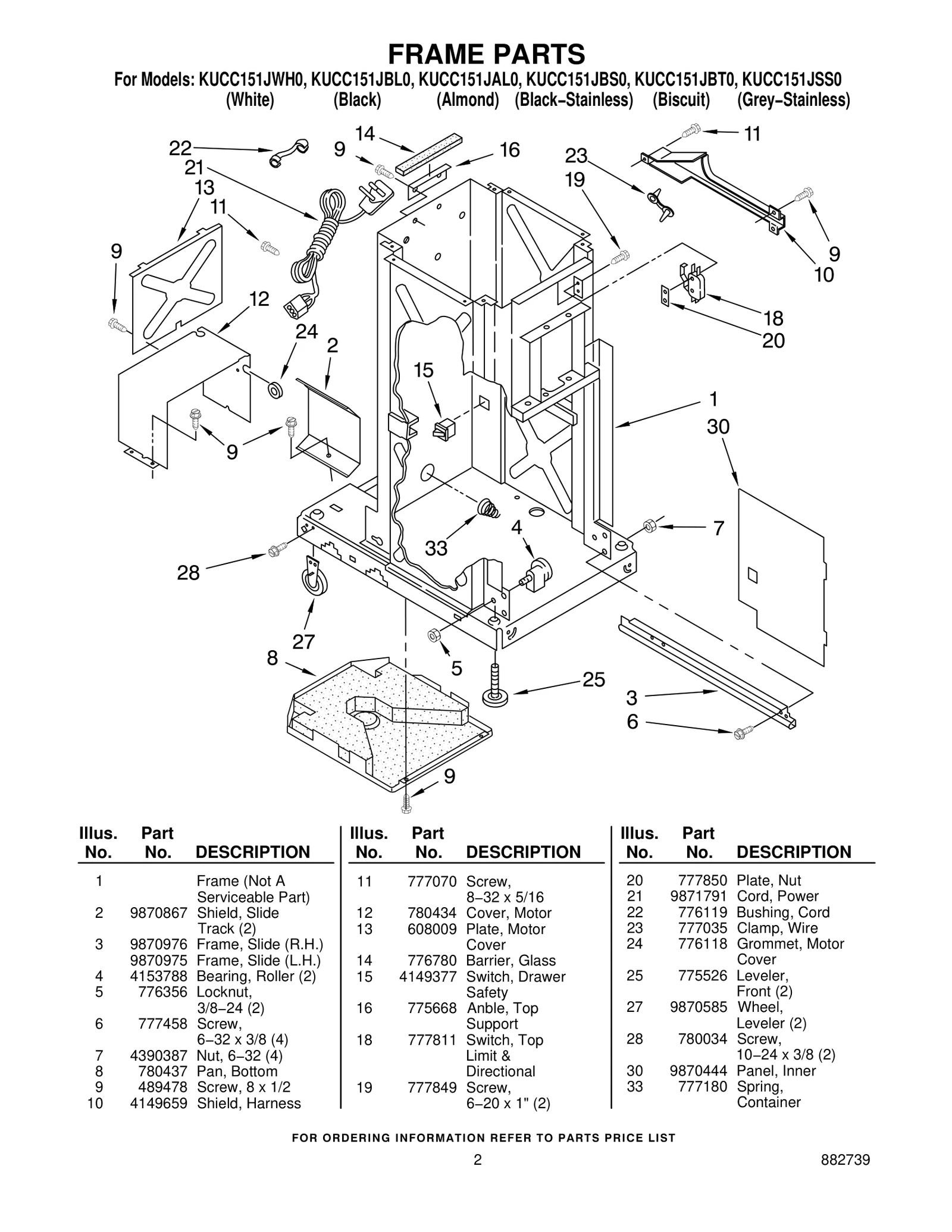 FRAME PARTS