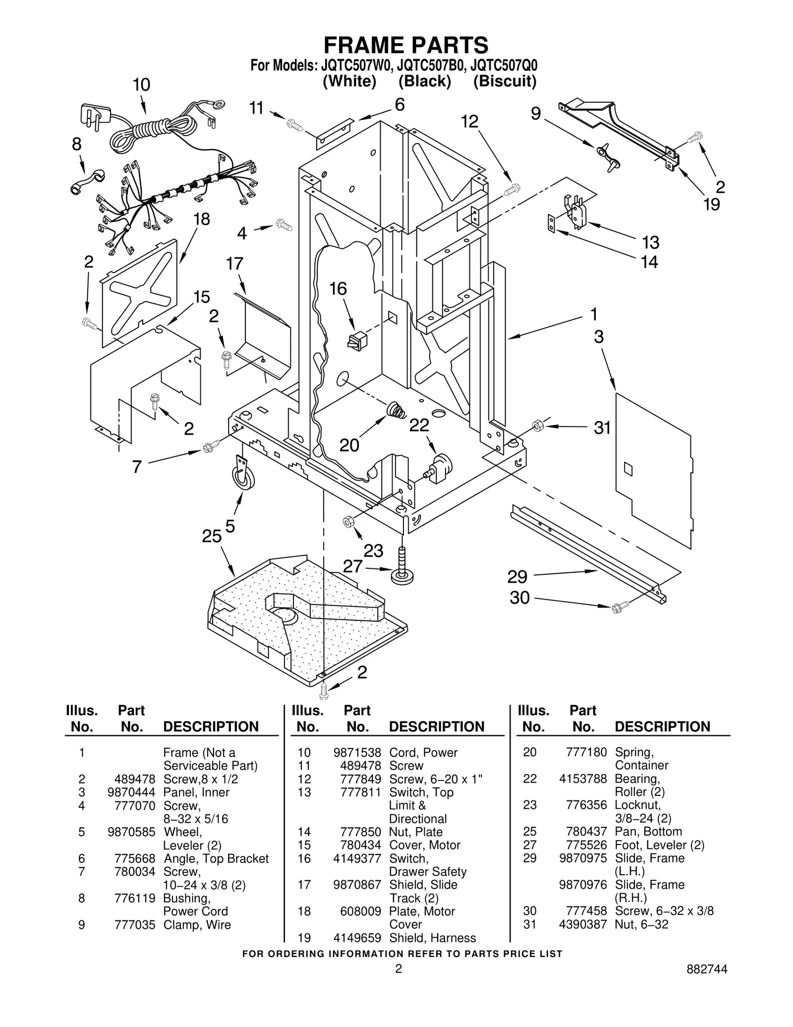 FRAME PARTS