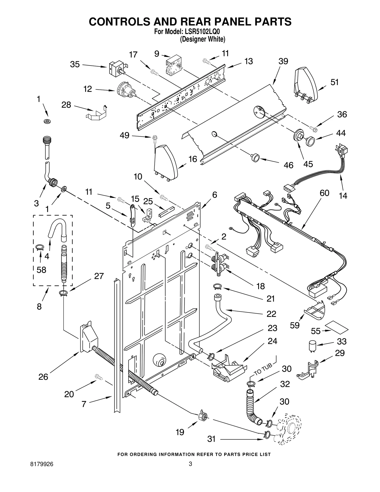 CONTROLS AND REAR PANEL PARTS