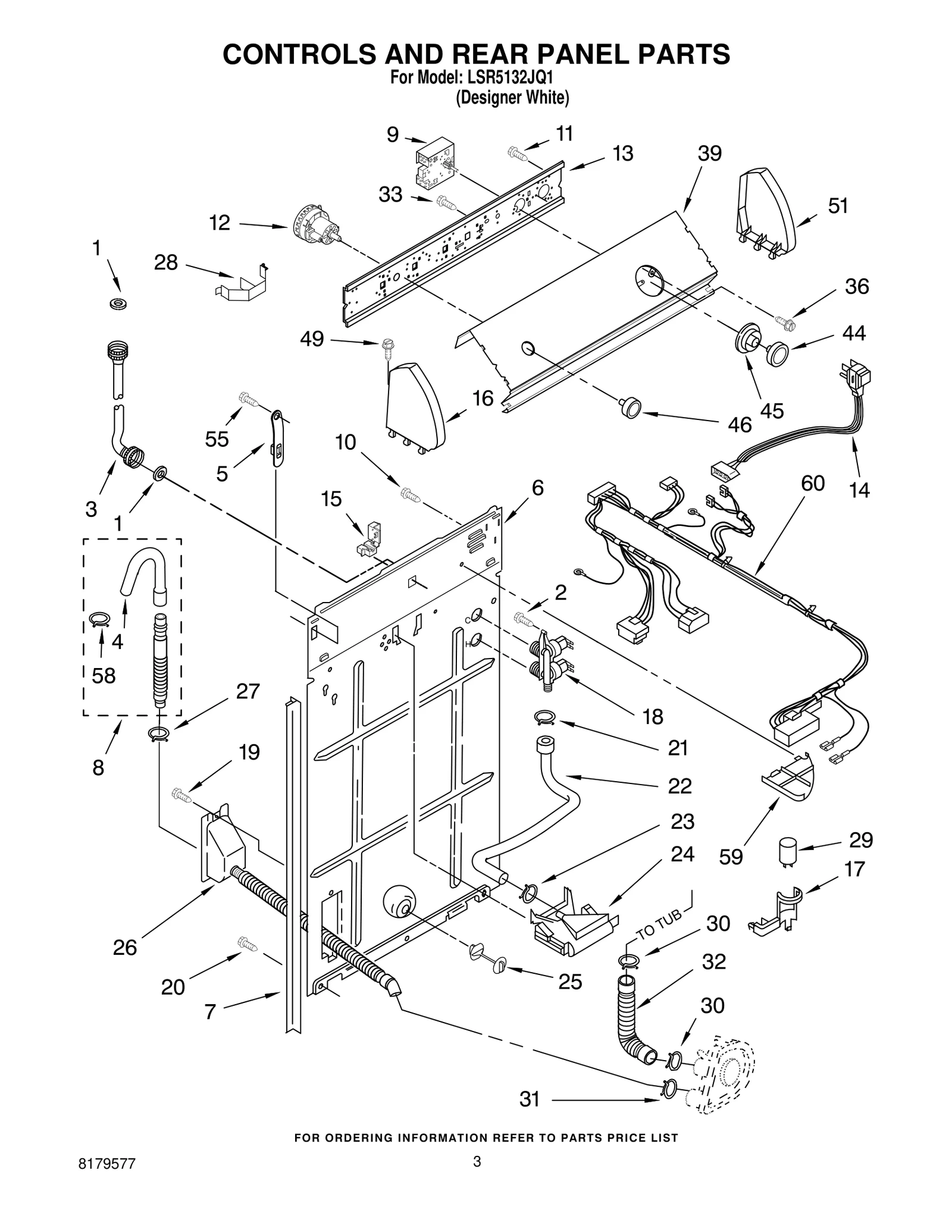 CONTROLS AND REAR PANEL PARTS