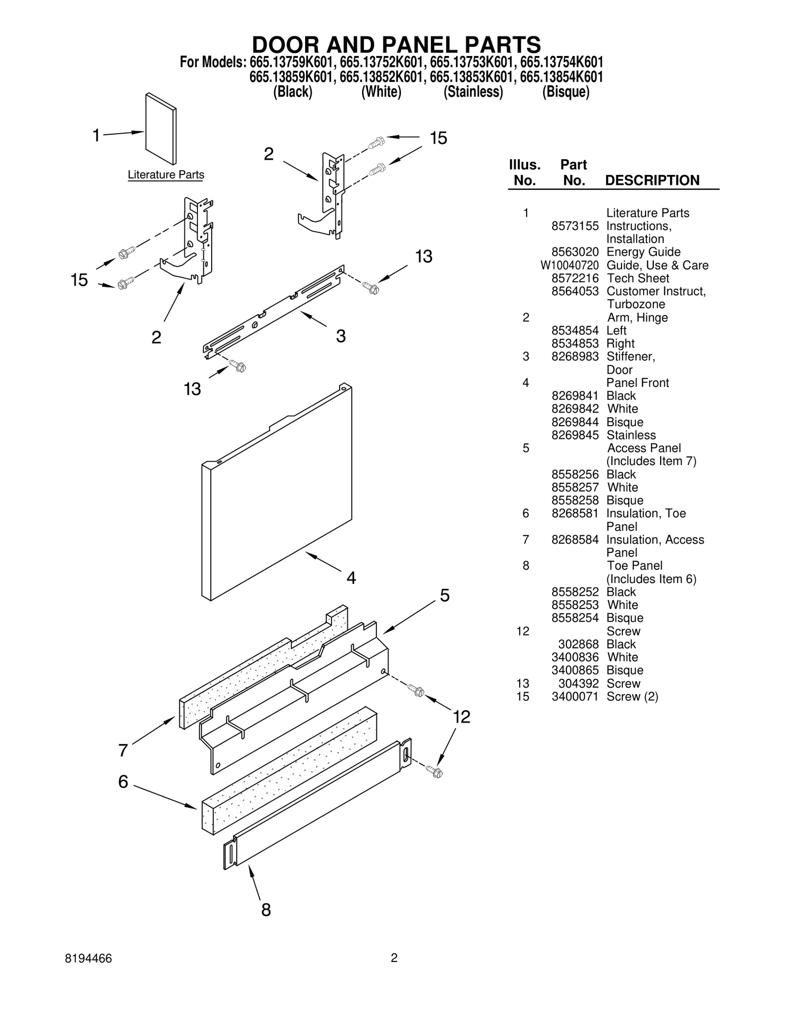 DOOR AND PANEL PARTS