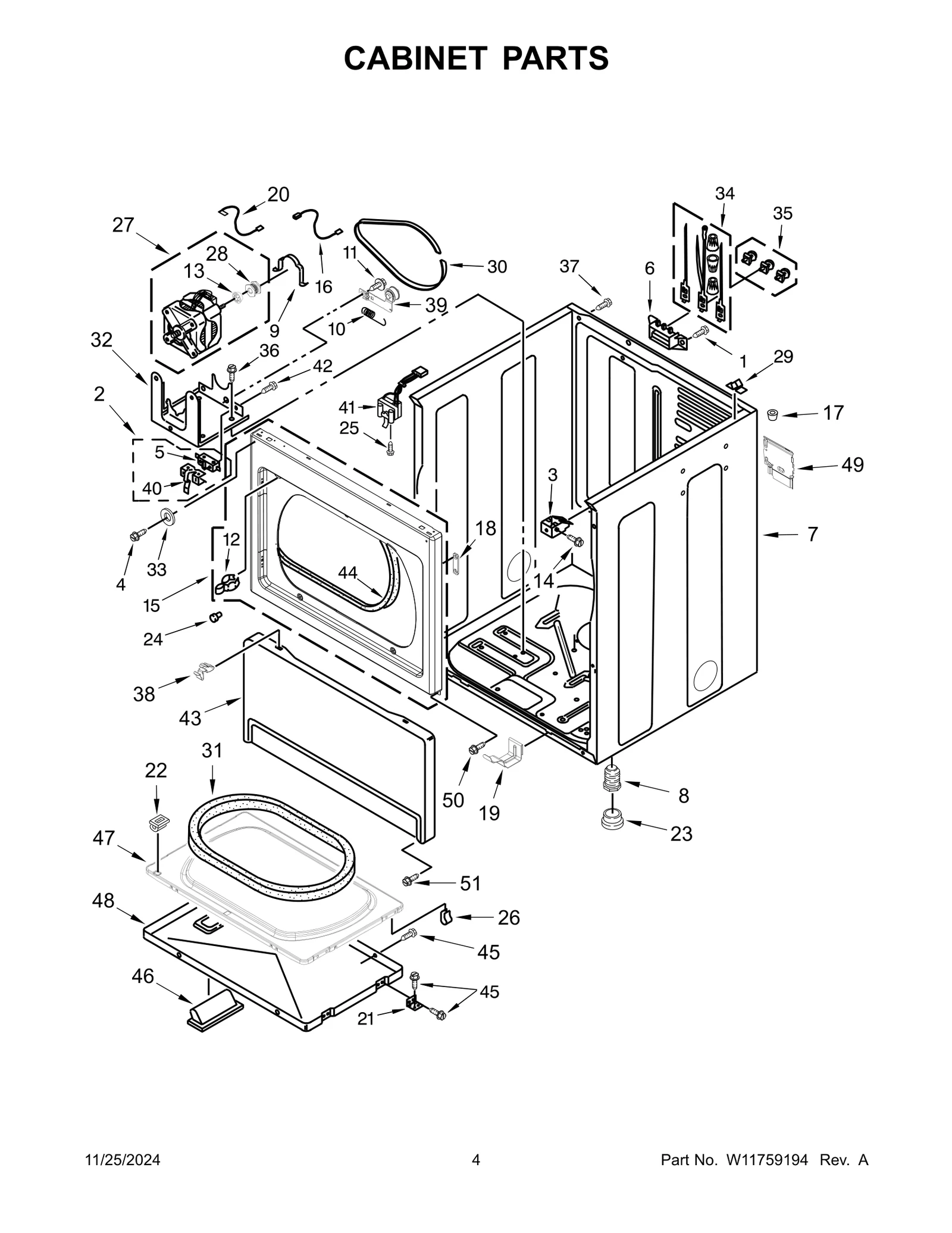 CABINET PARTS