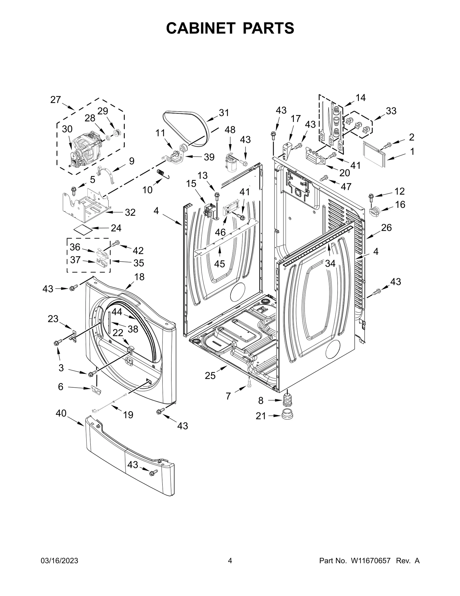 CABINET PARTS