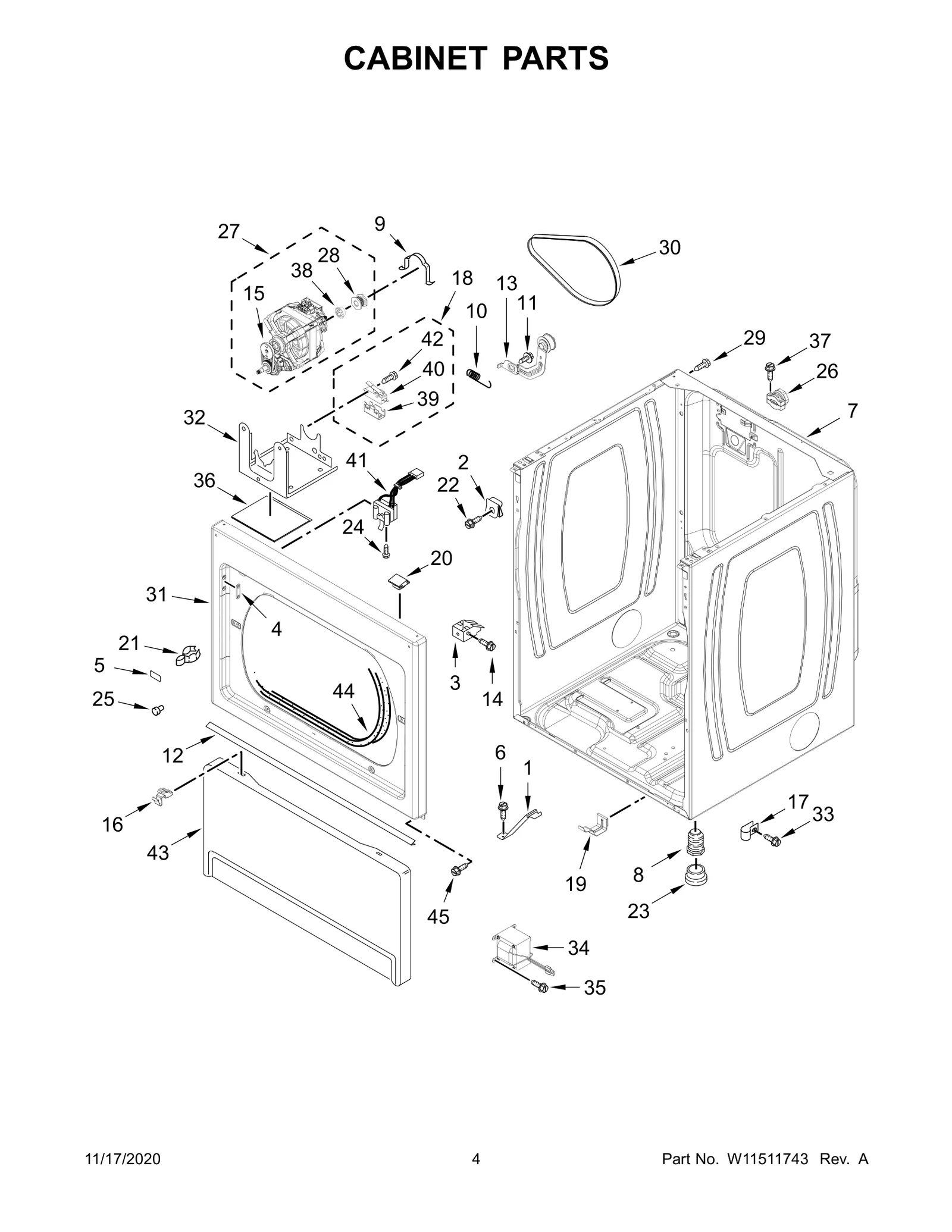 CABINET PARTS