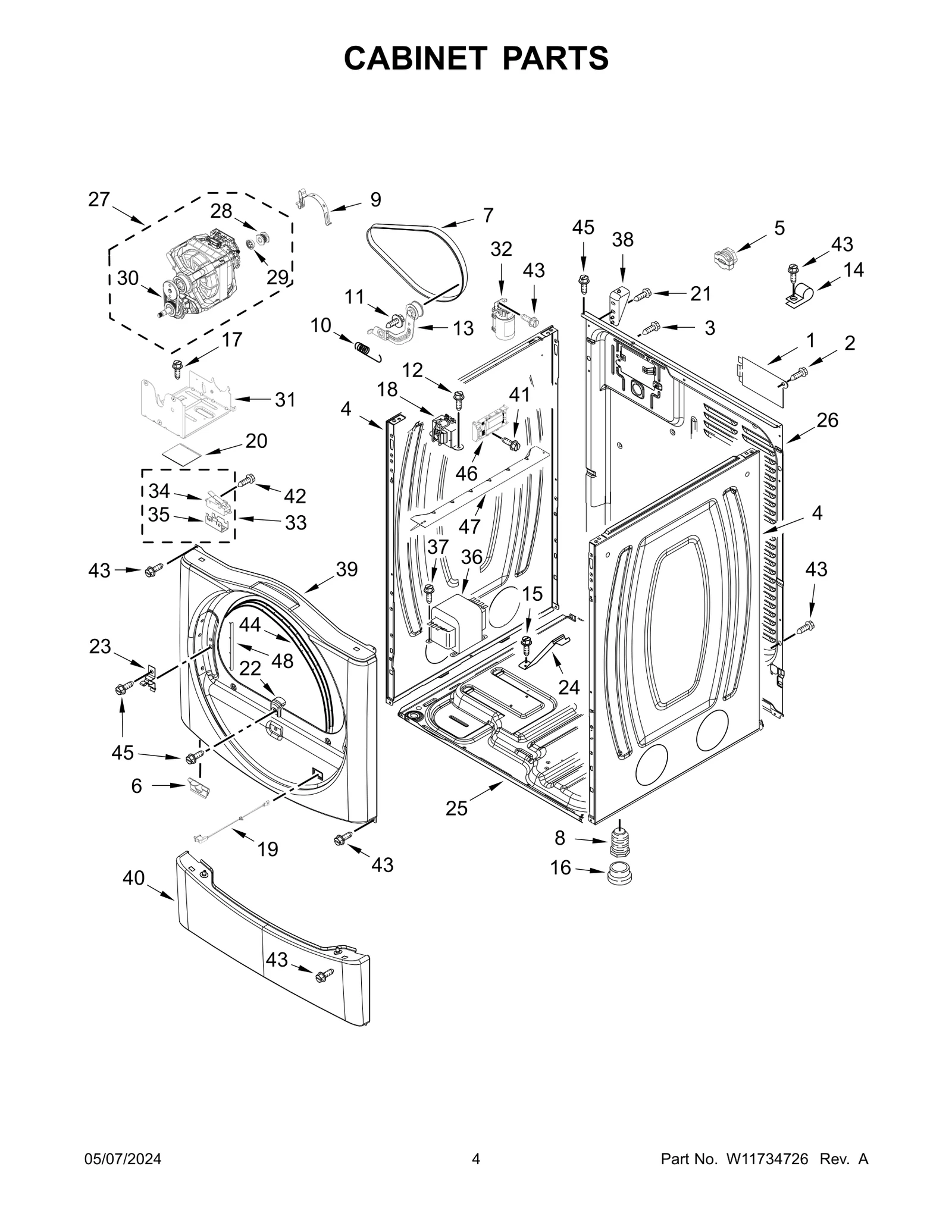 CABINET PARTS