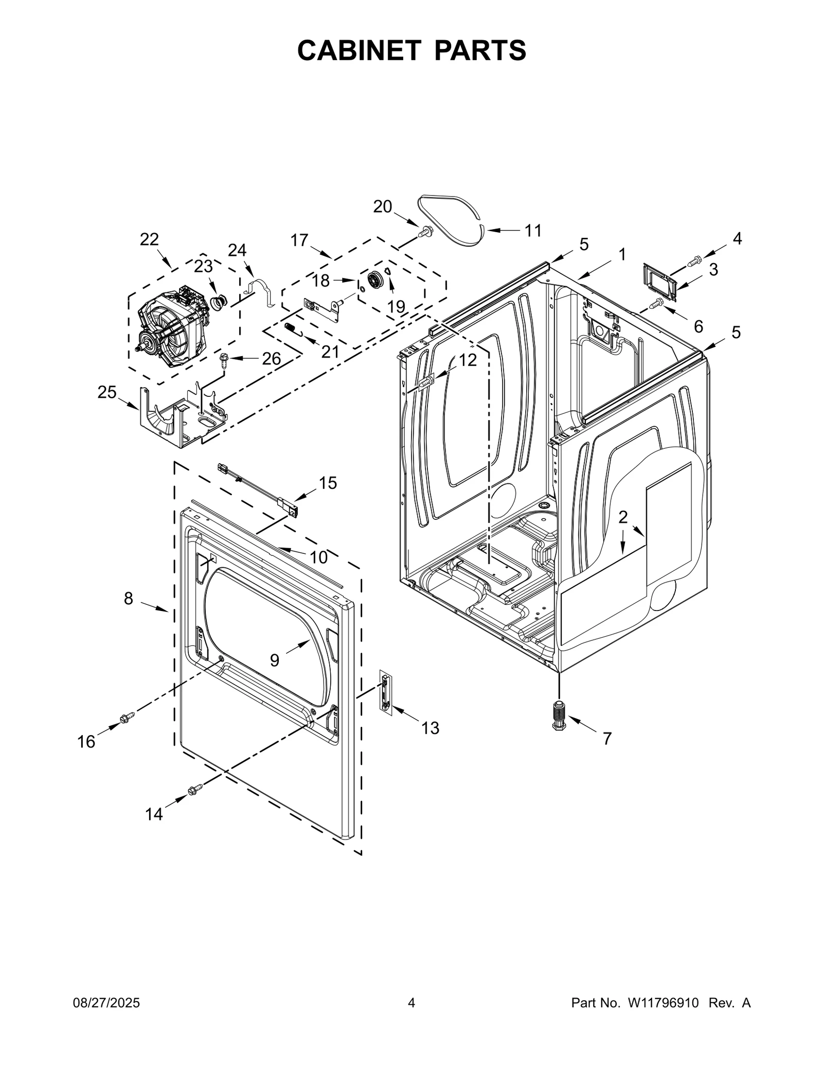 CABINET PARTS