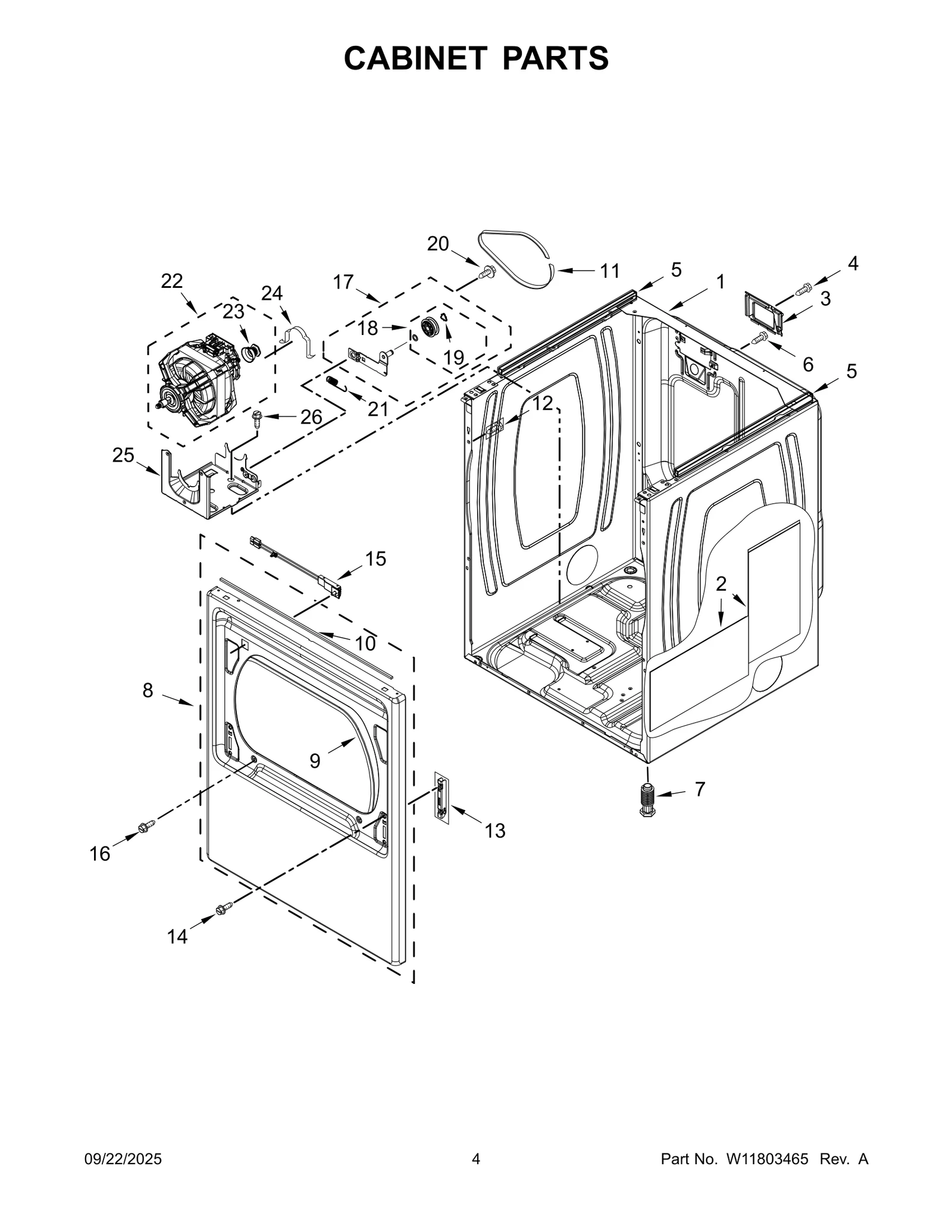 CABINET PARTS