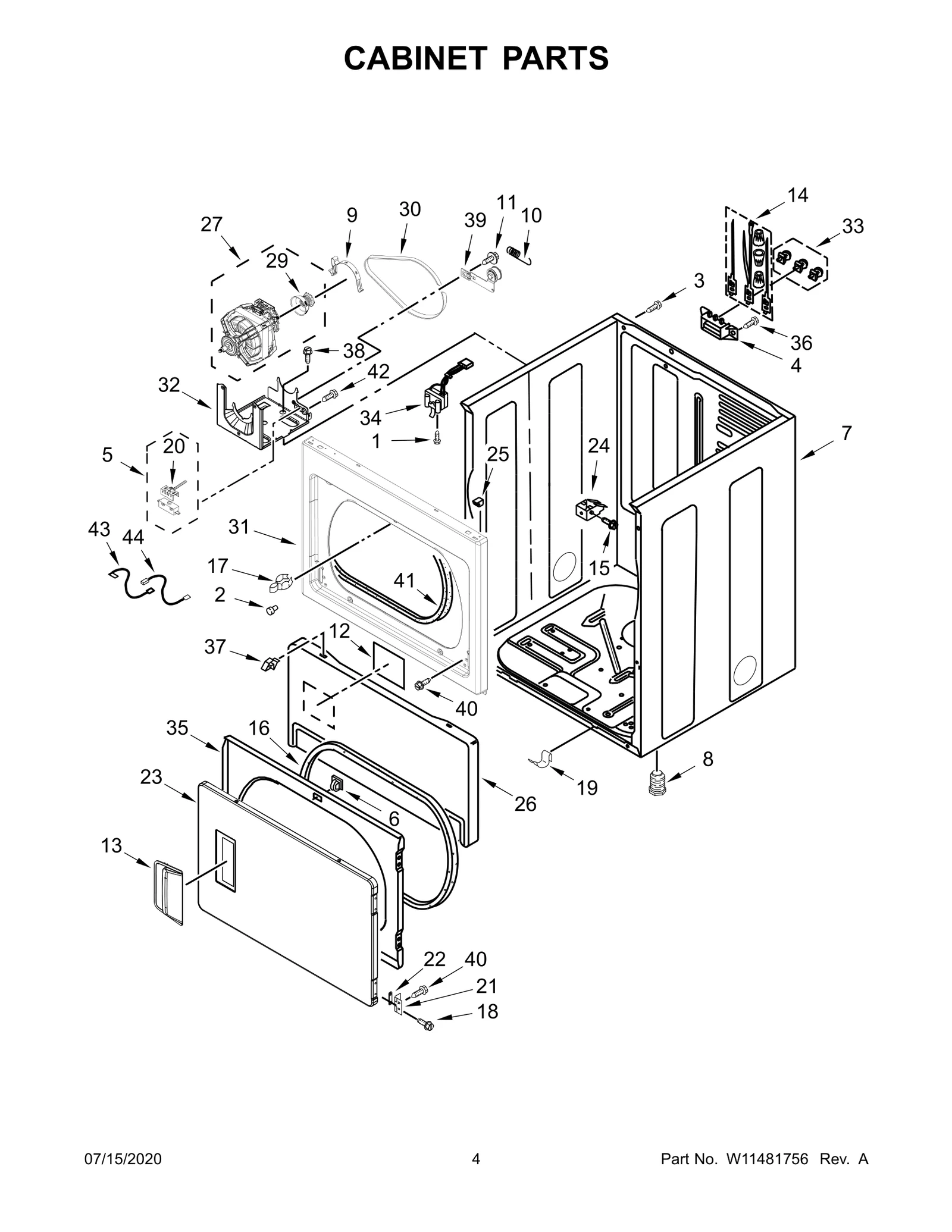 CABINET PARTS