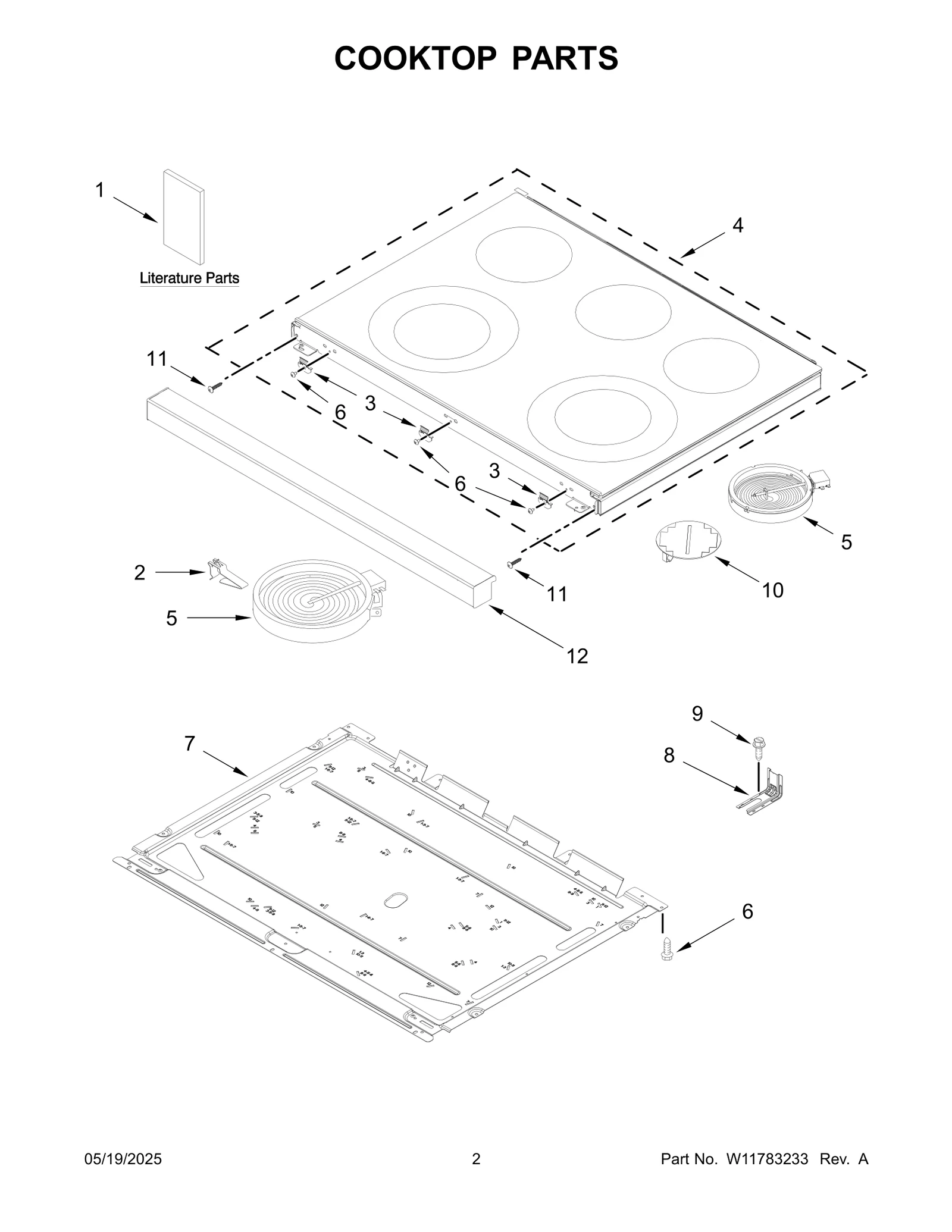 COOKTOP PARTS