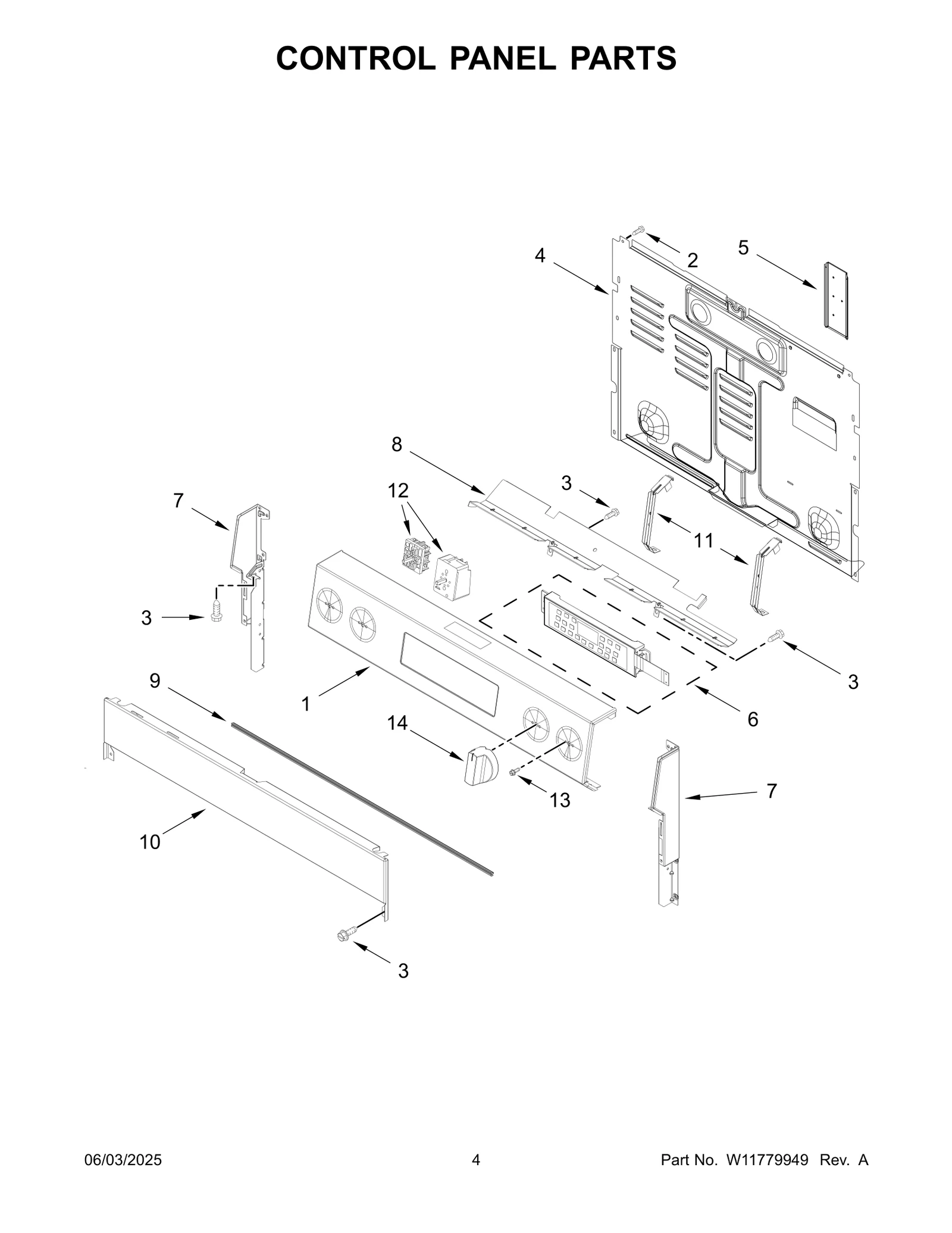 CONTROL PANEL PARTS