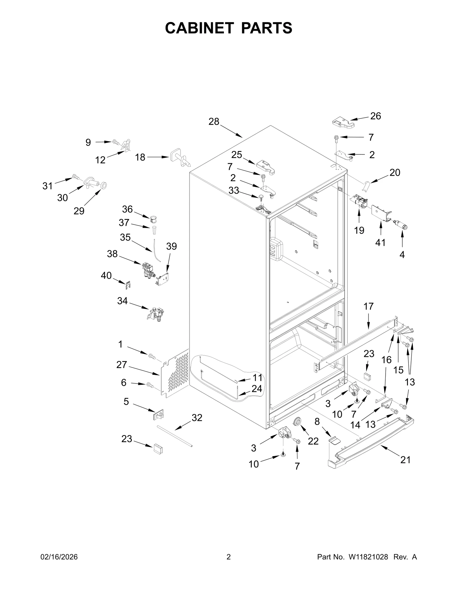 CABINET PARTS