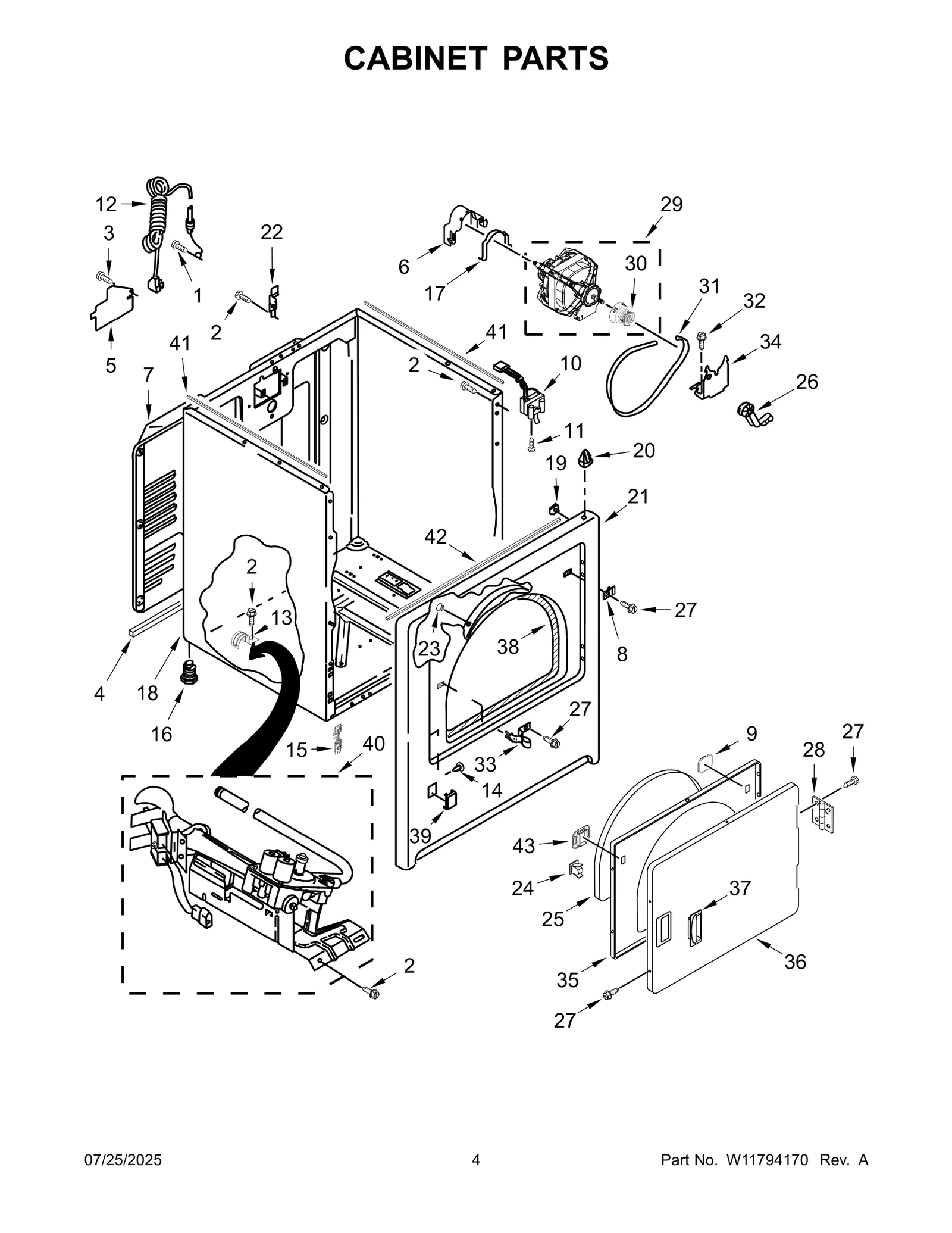 CABINET PARTS