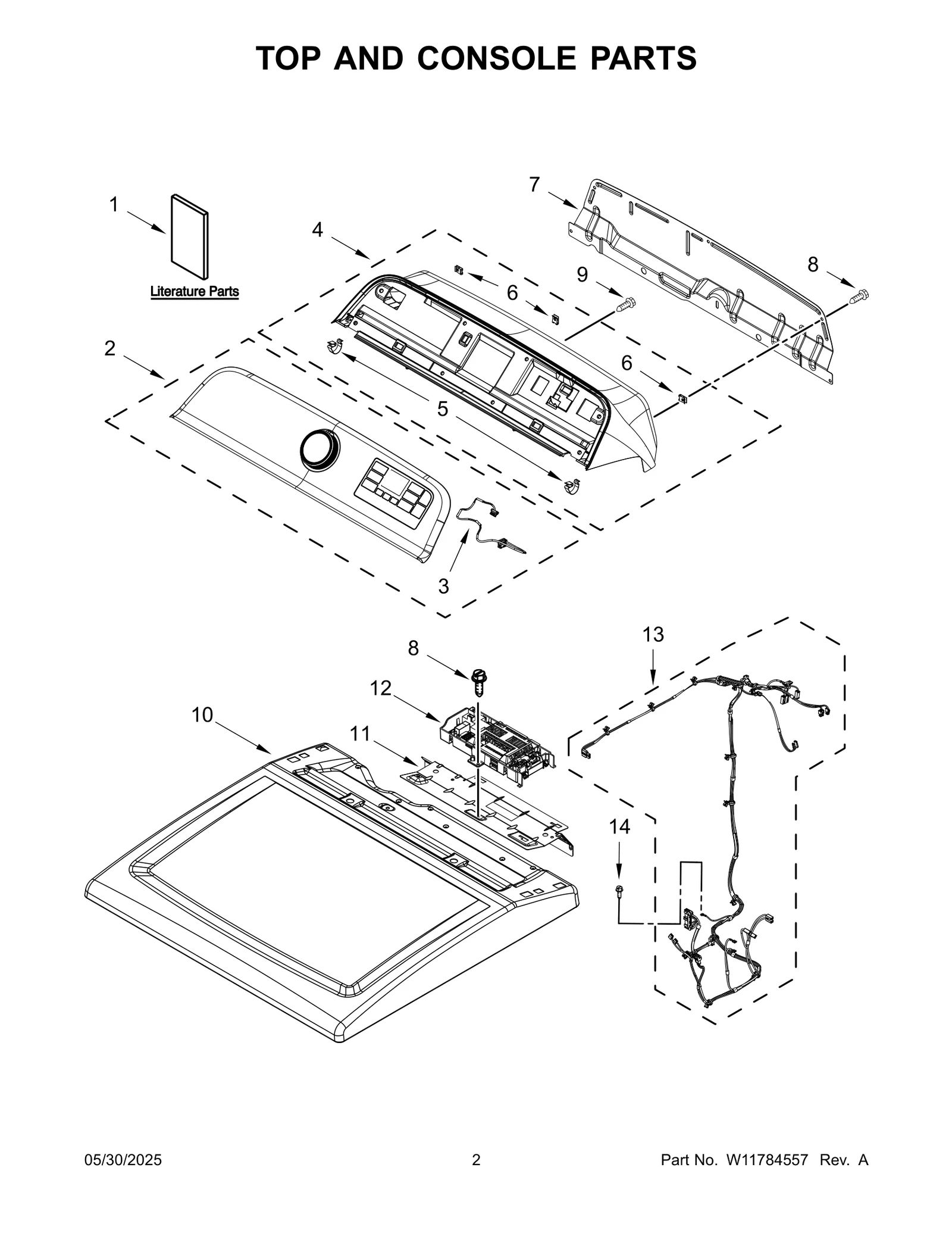 TOP AND CONSOLE PARTS