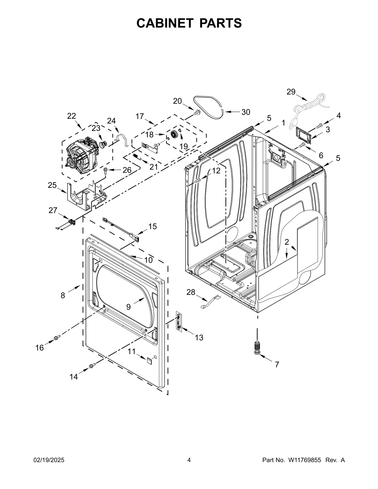 CABINET PARTS