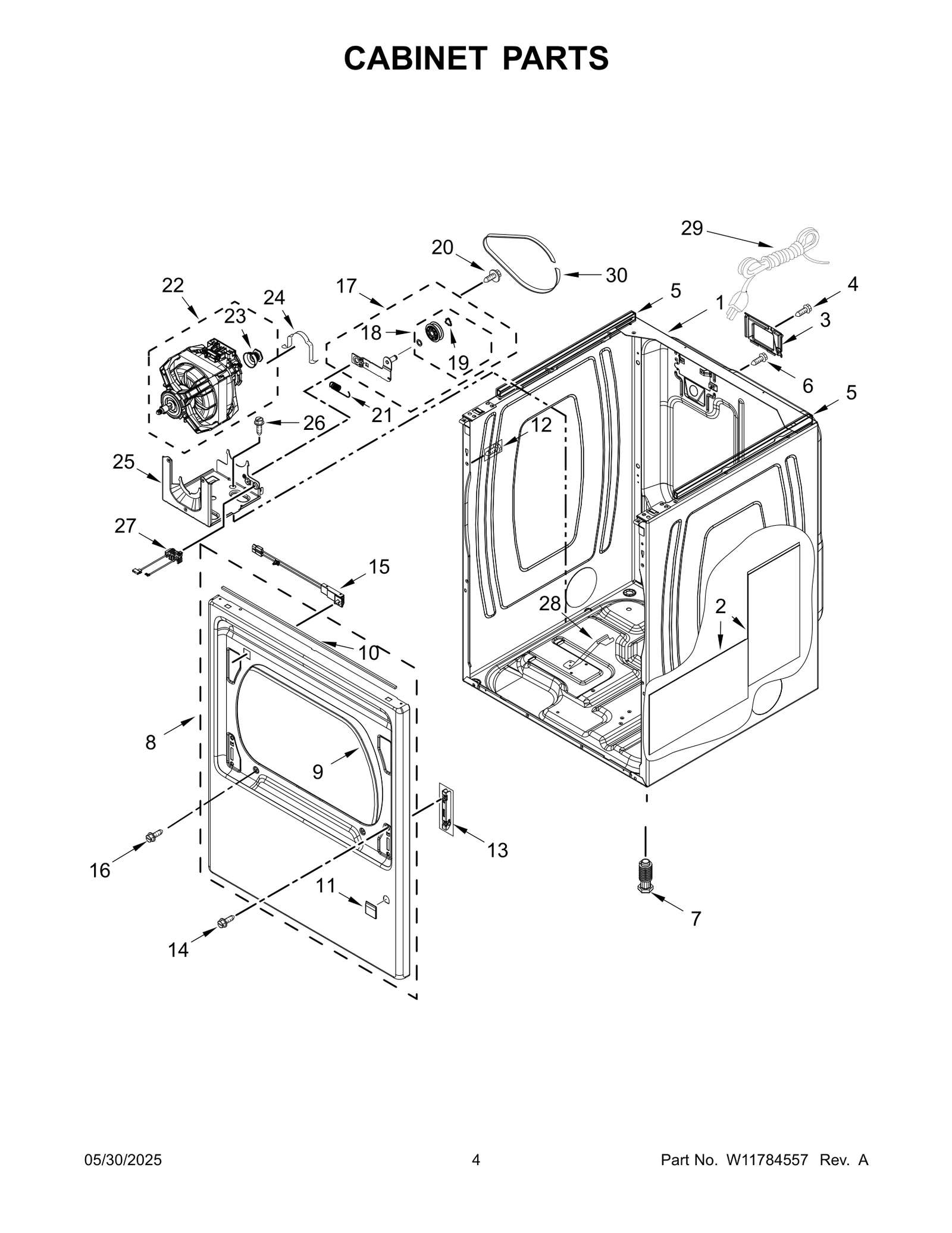 CABINET PARTS