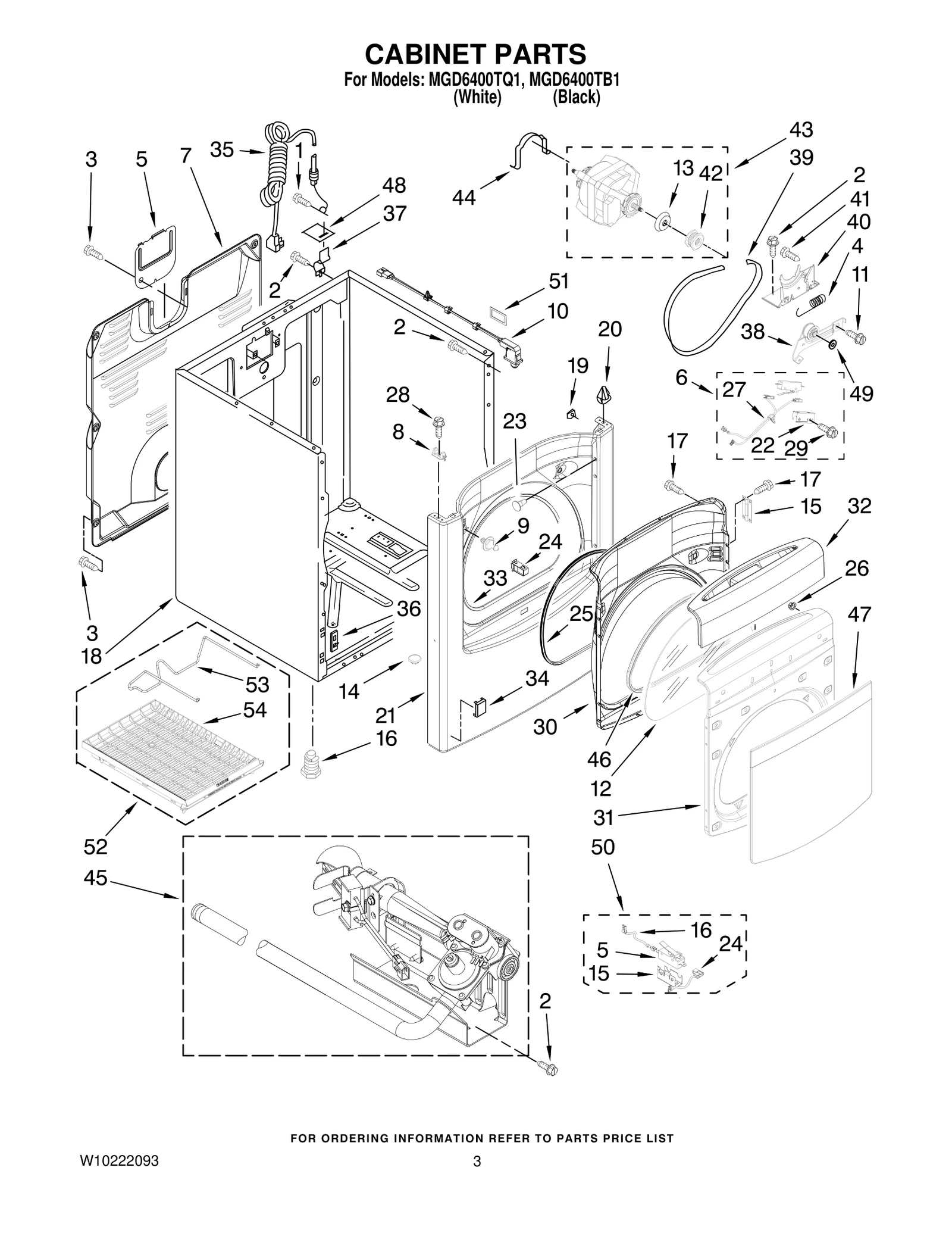 CABINET PARTS