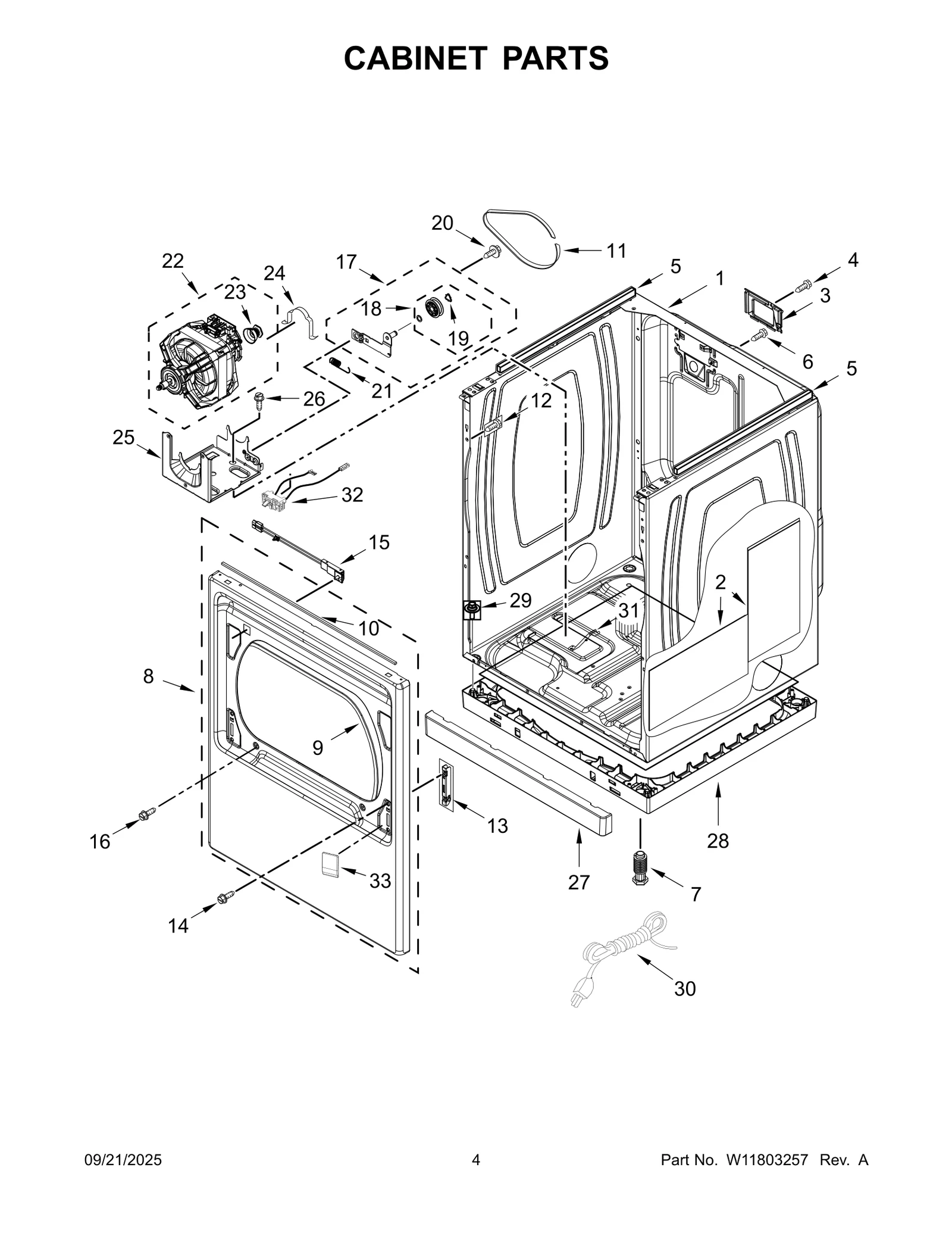 CABINET PARTS