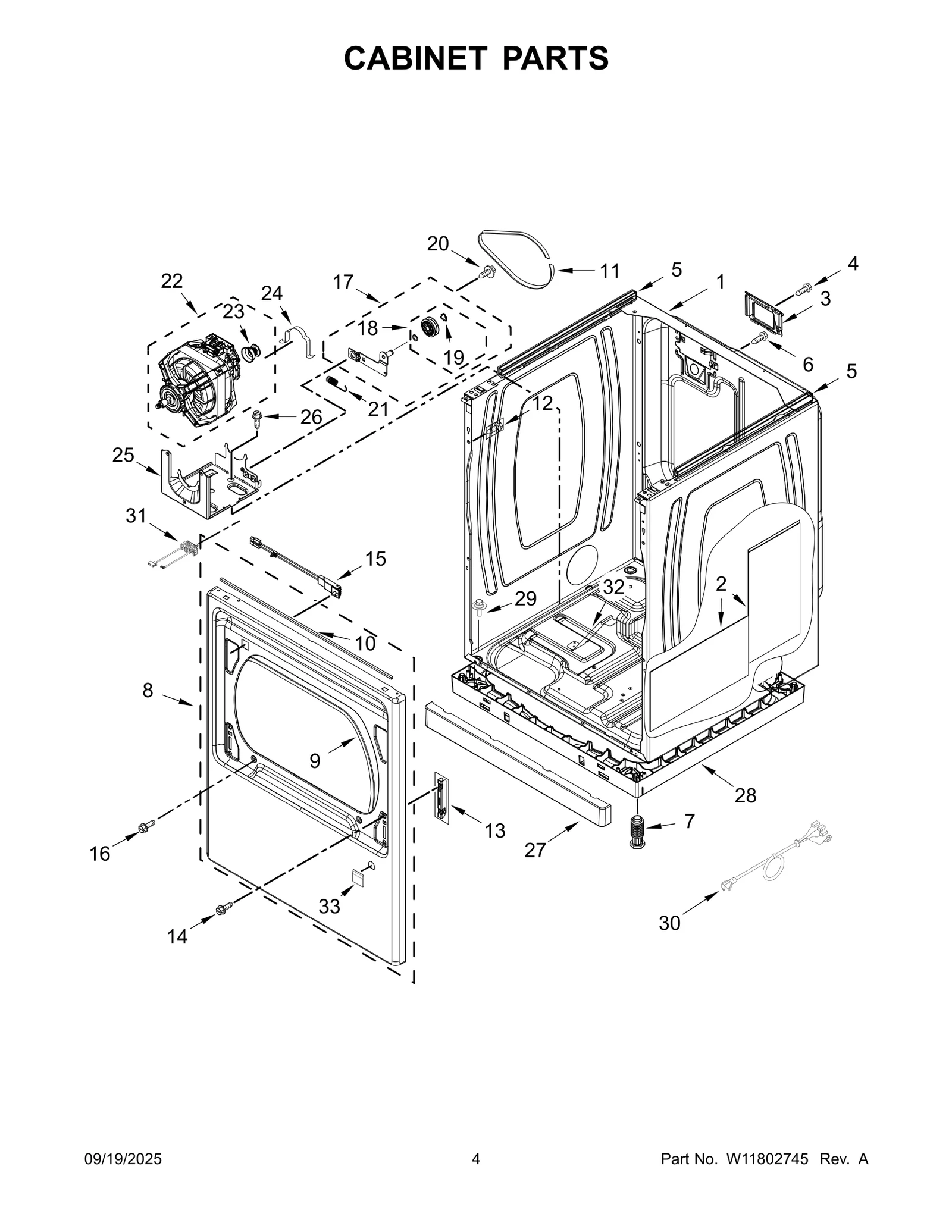 CABINET PARTS