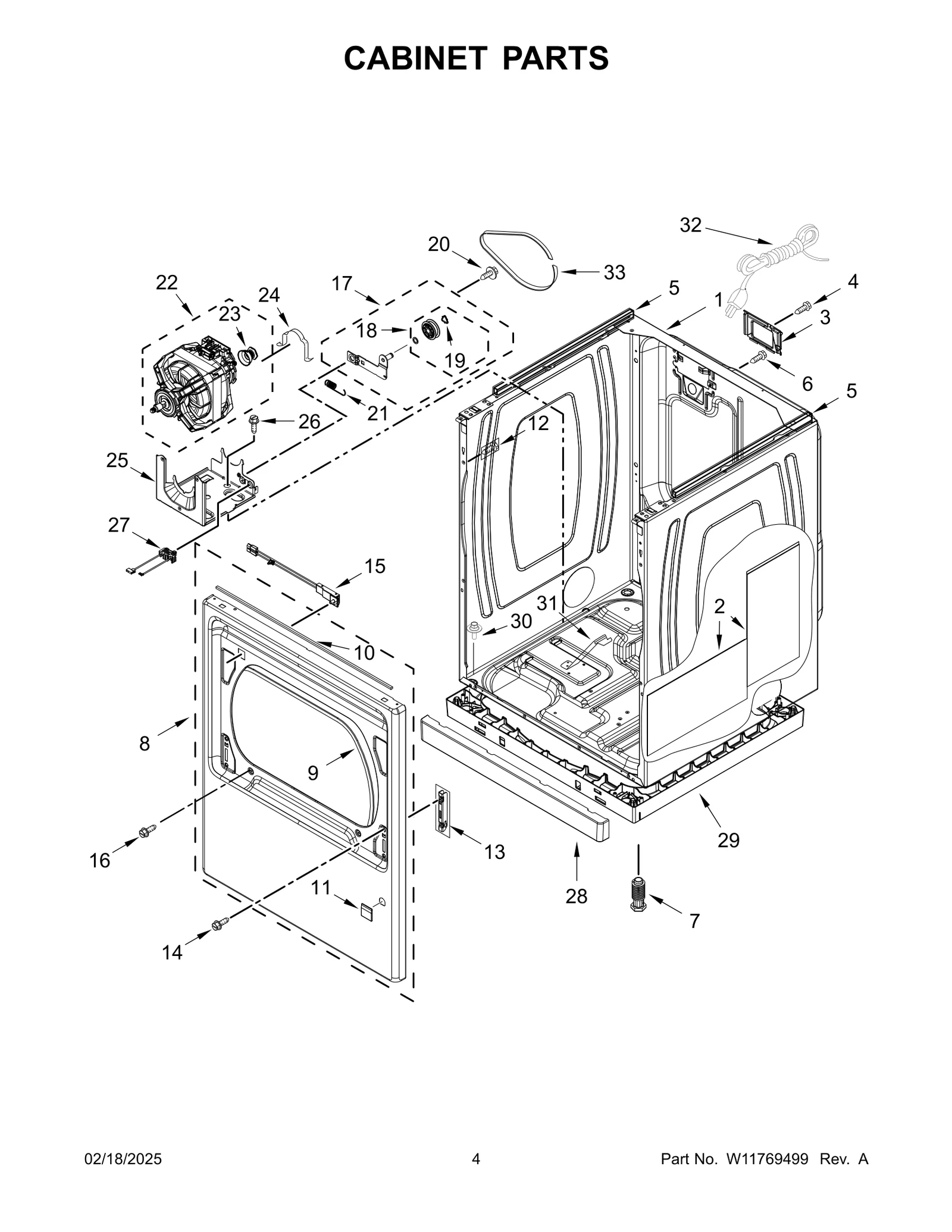 CABINET PARTS