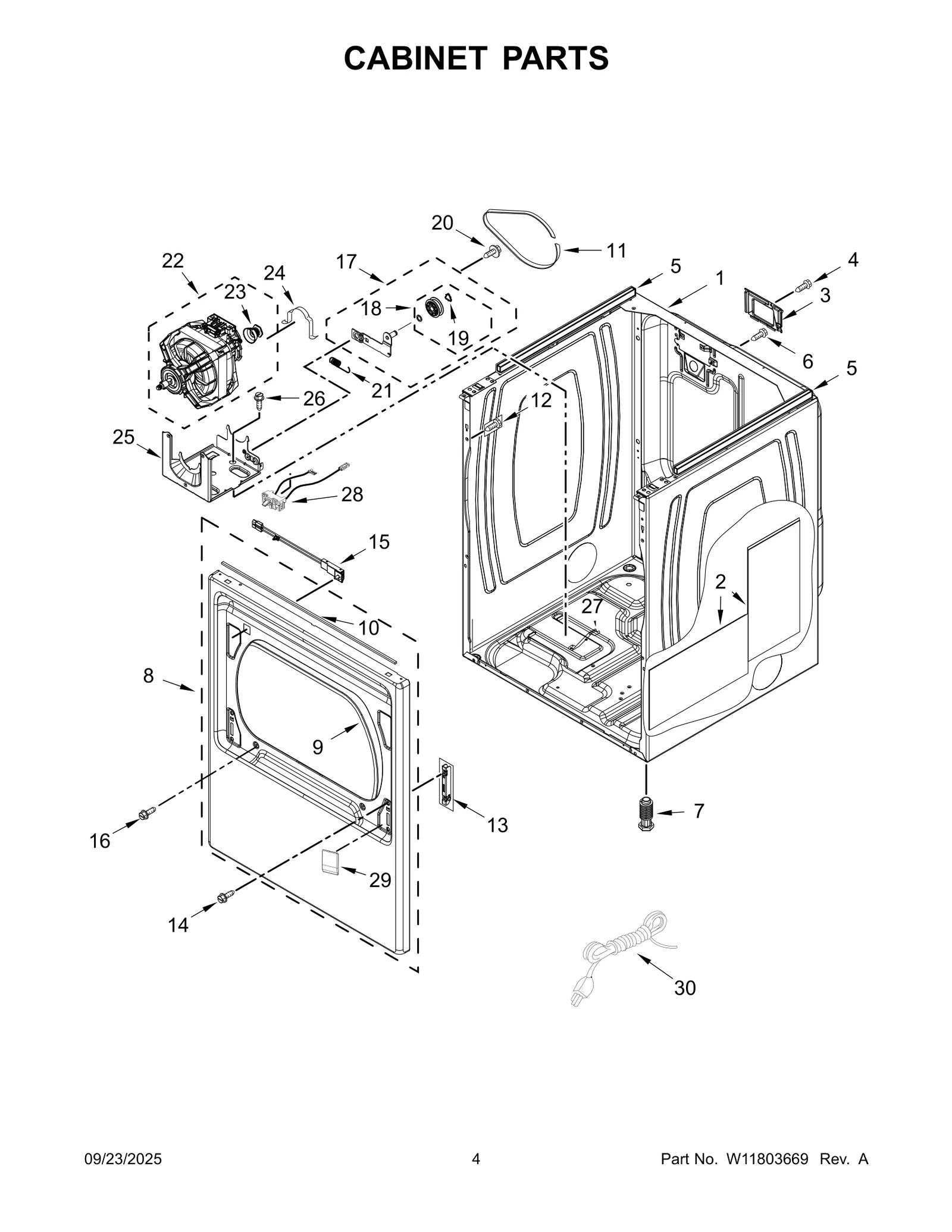 CABINET PARTS