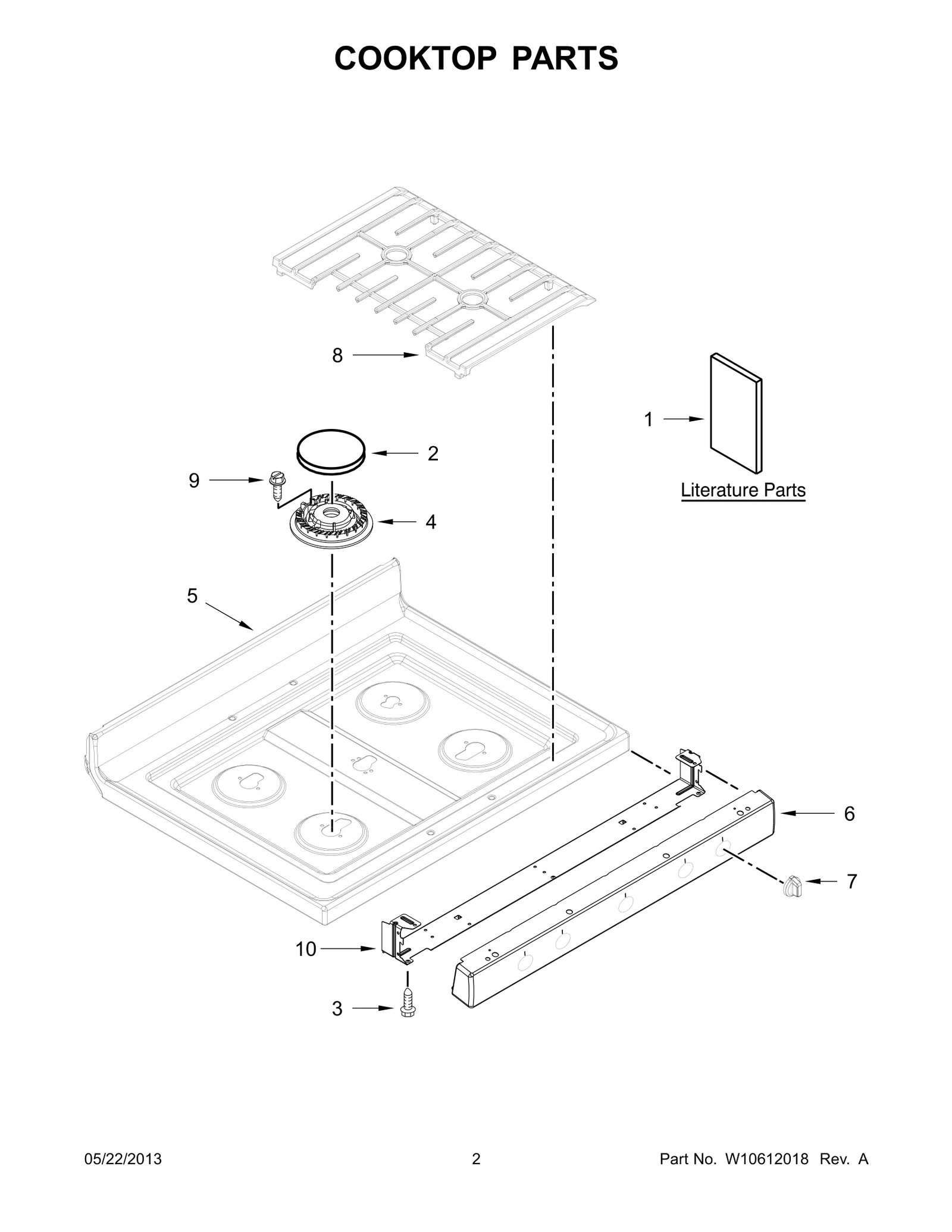 COOKTOP PARTS