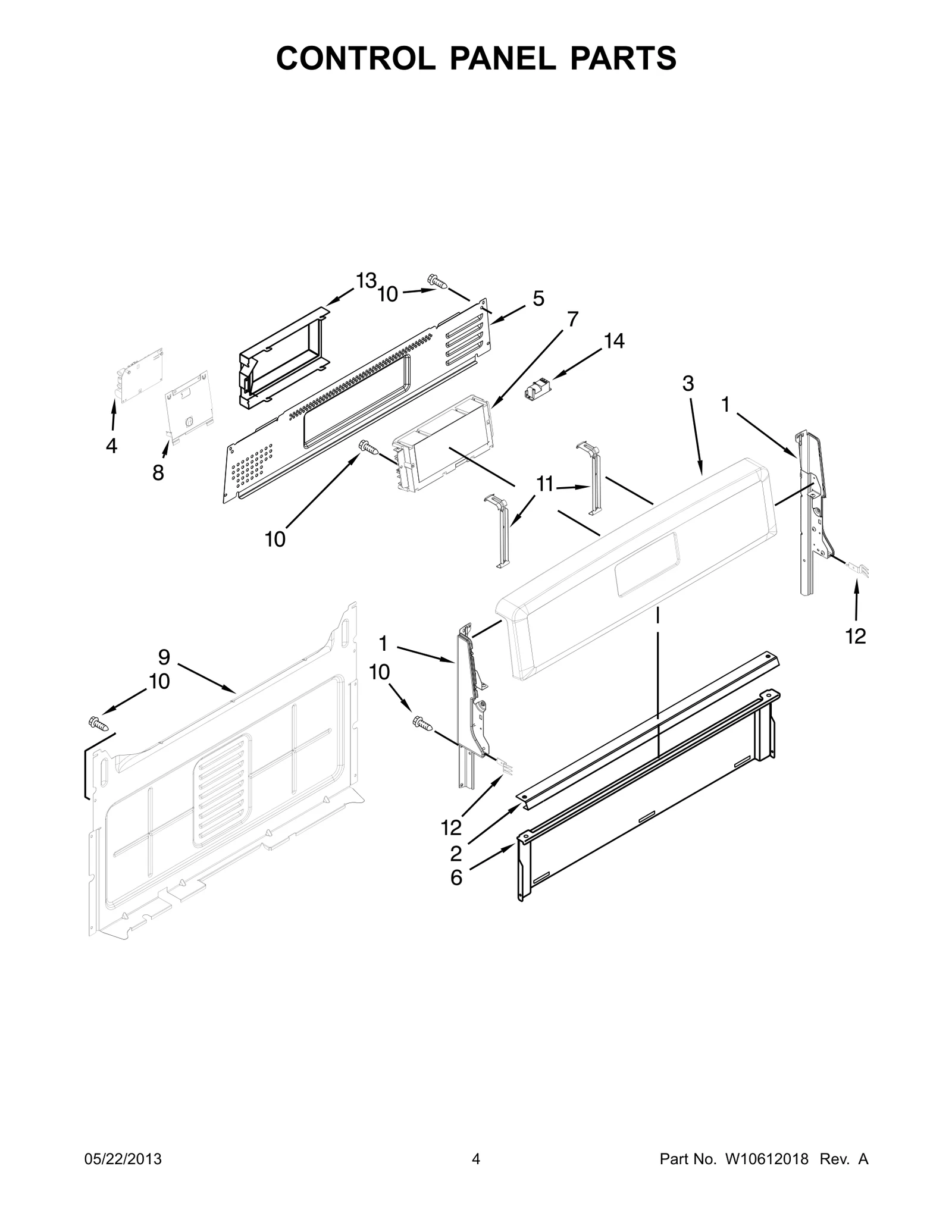 CONTROL PANEL PARTS