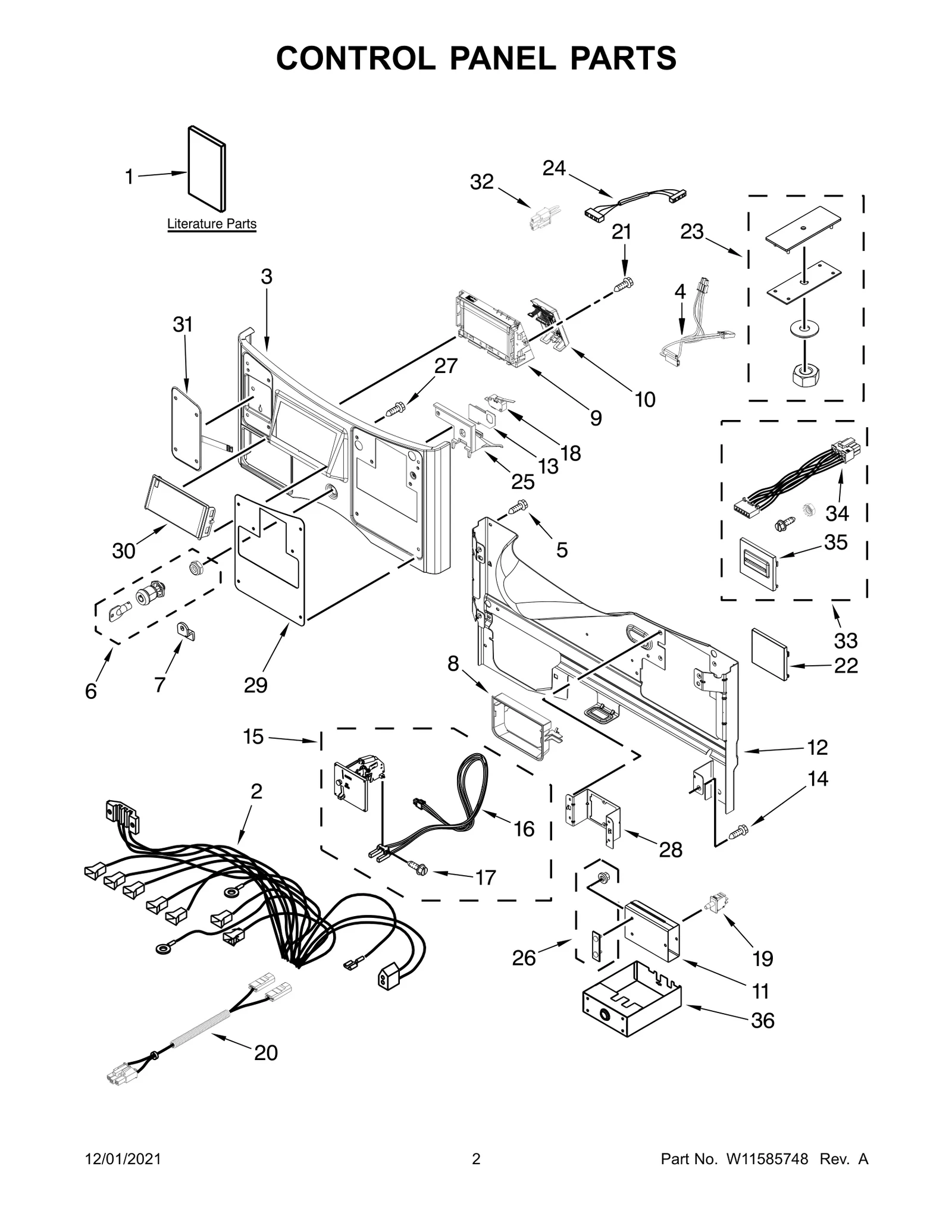 CONTROL PANEL PARTS