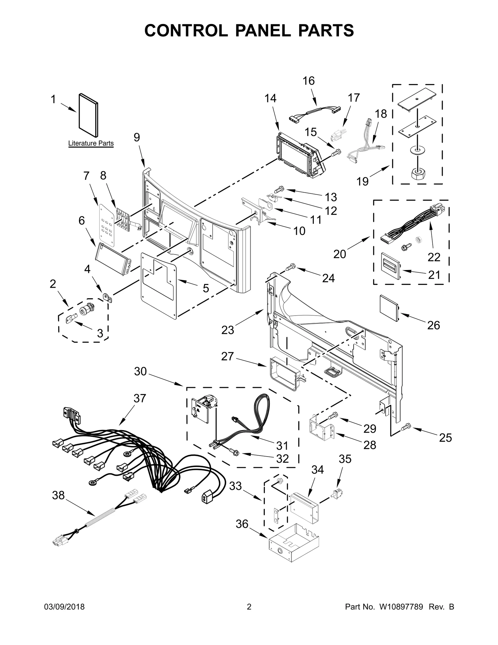 CONTROL PANEL PARTS