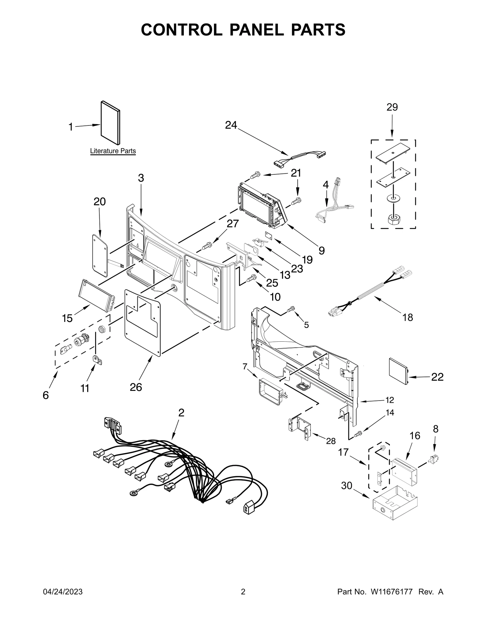 CONTROL PANEL PARTS