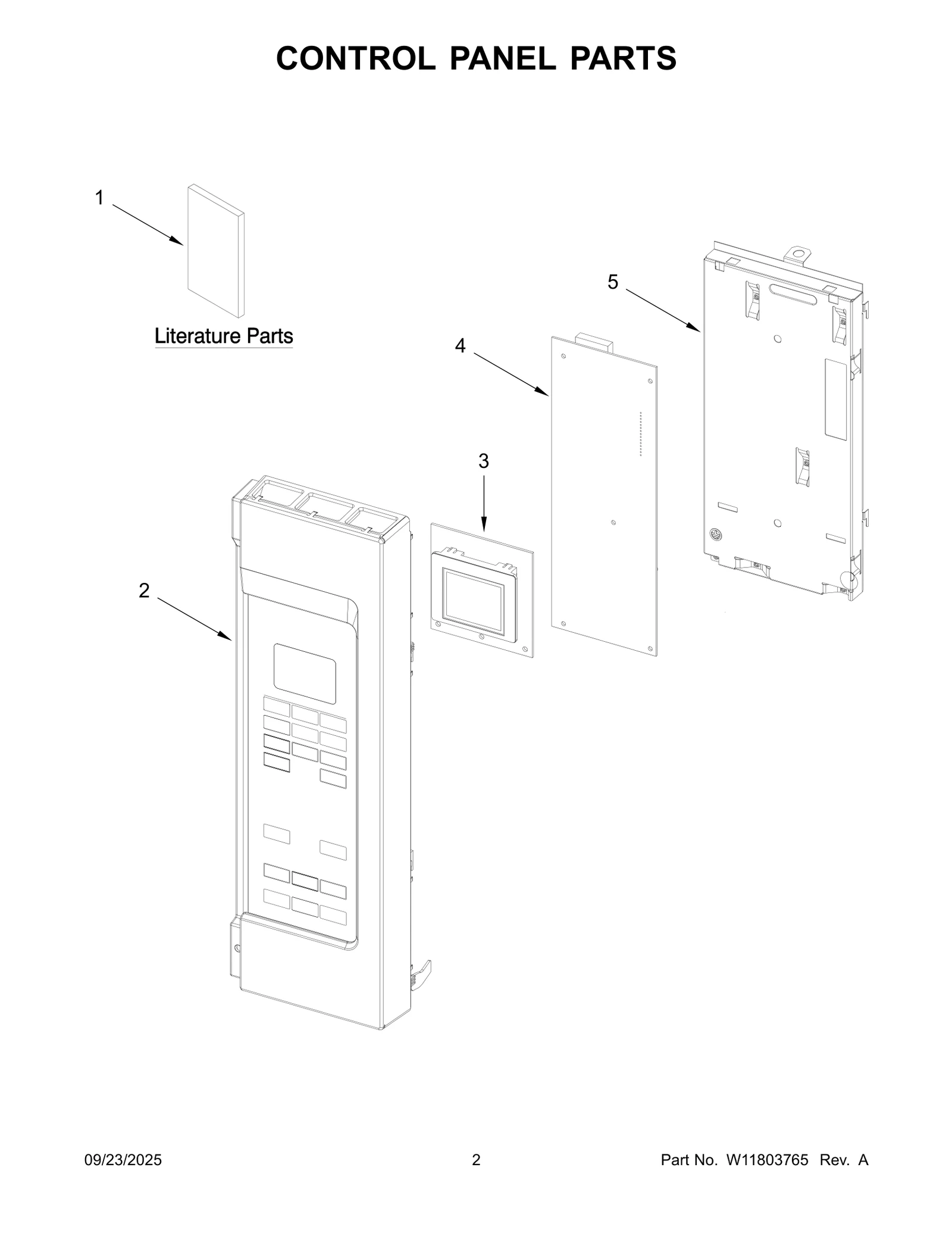 CONTROL PANEL PARTS