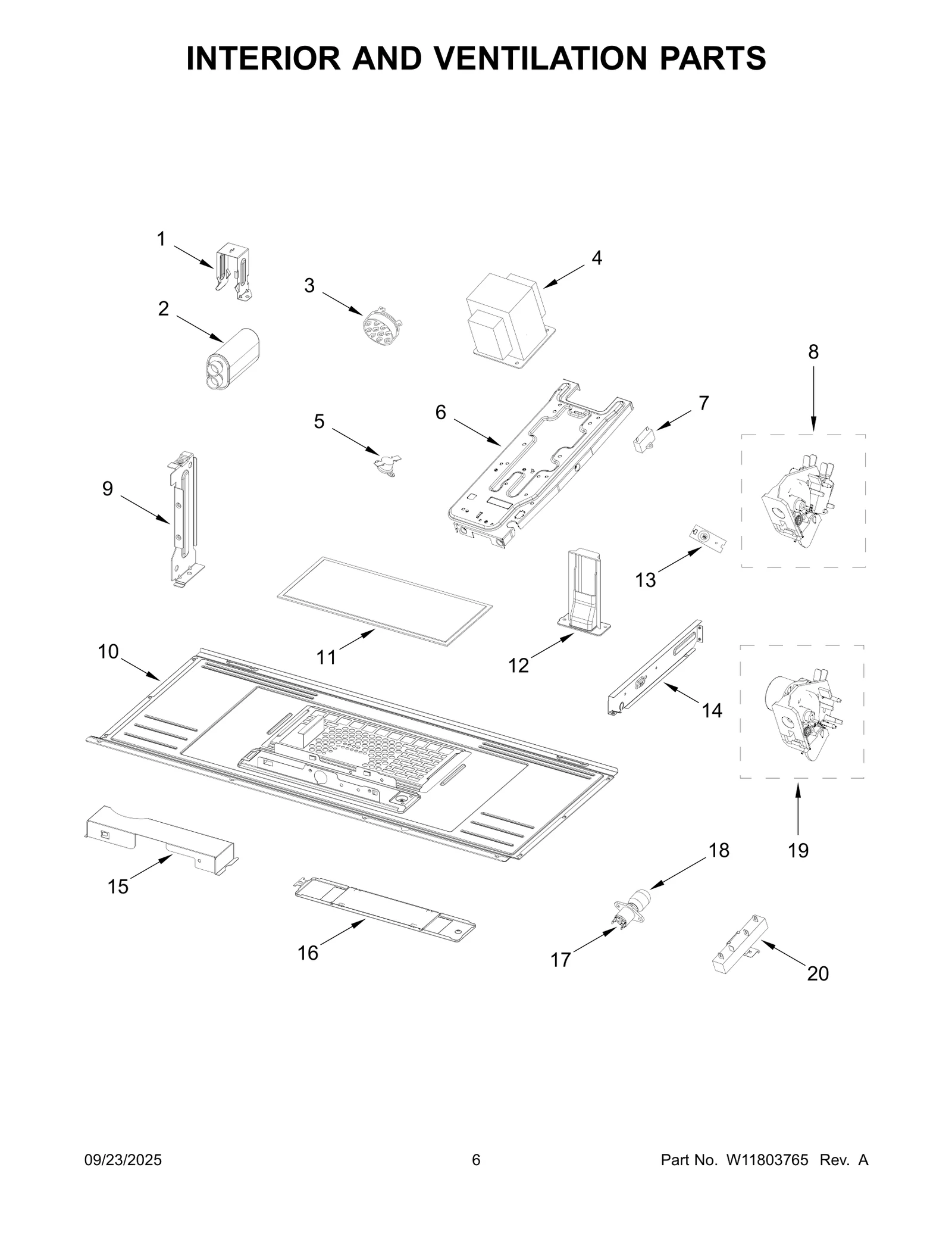 INTERIOR AND VENTILATION PARTS