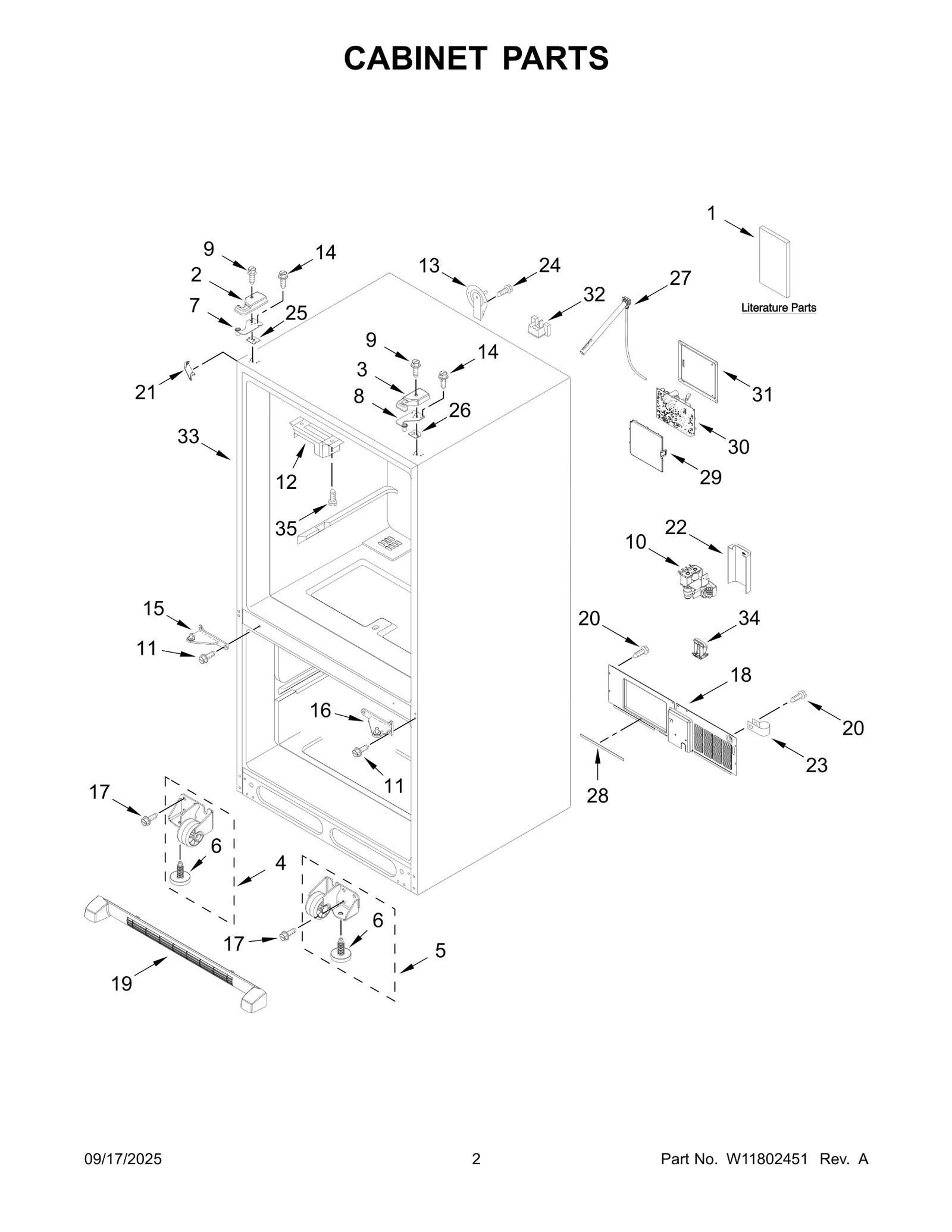 CABINET PARTS