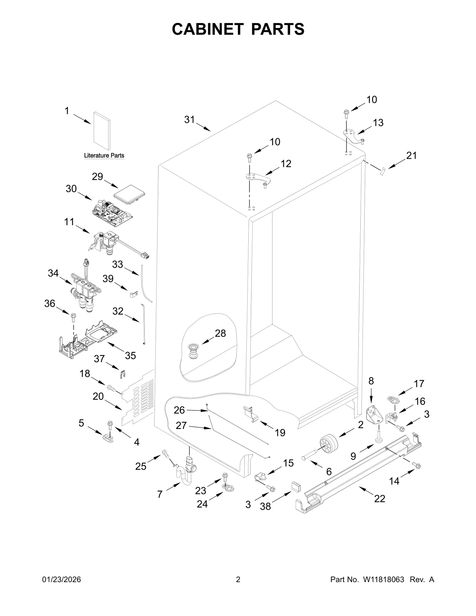 CABINET PARTS