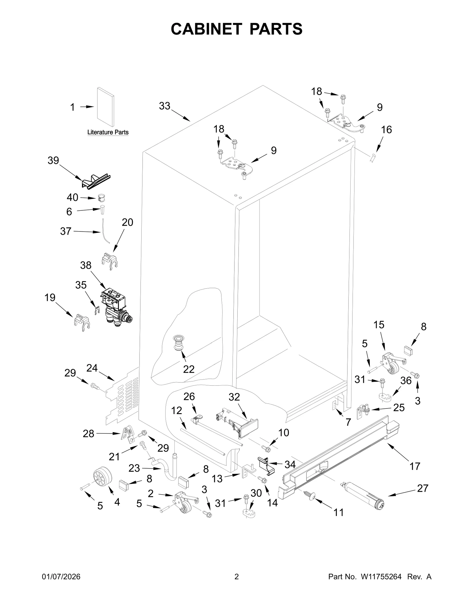 CABINET PARTS
