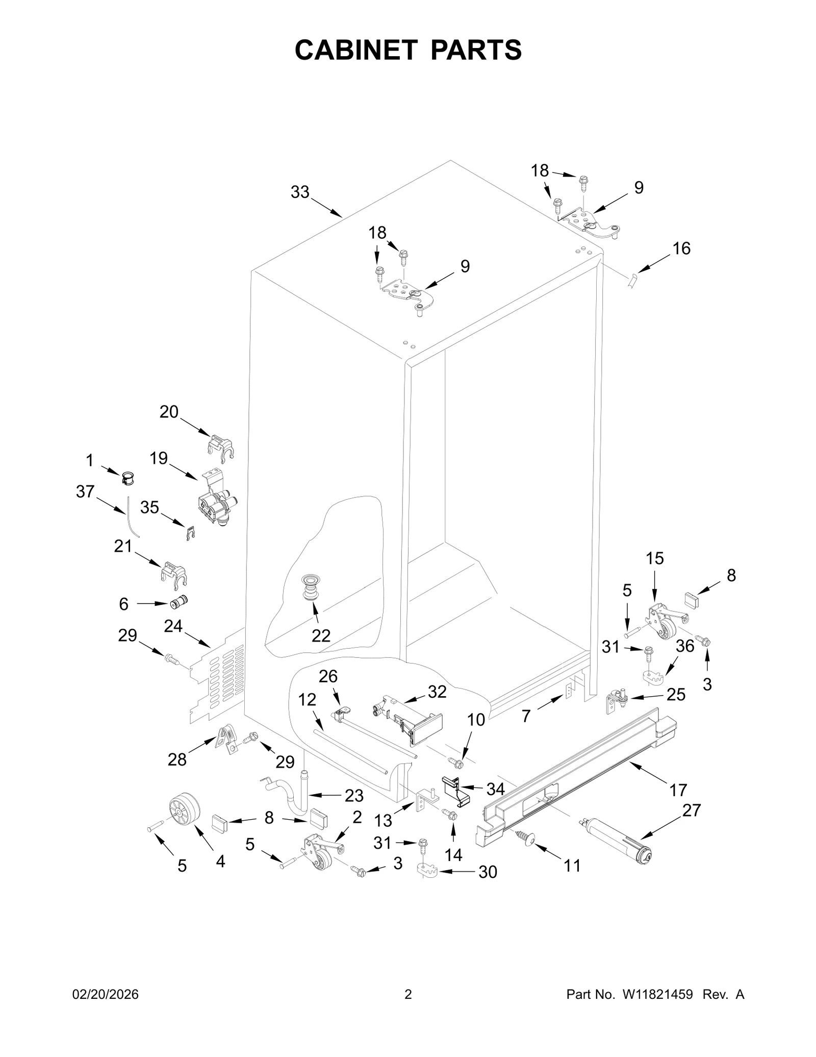 CABINET PARTS