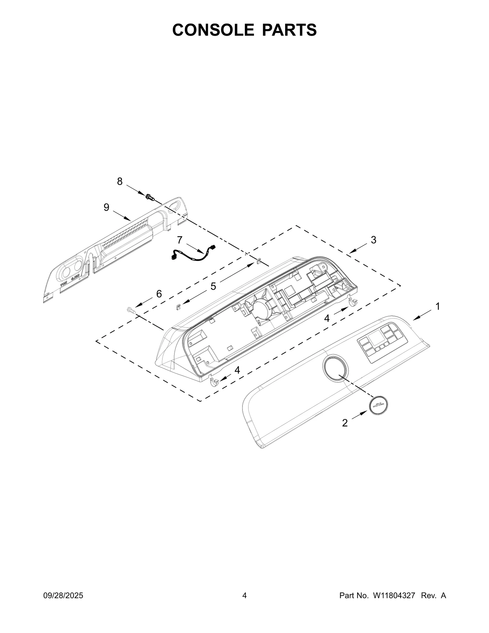 CONSOLE PARTS