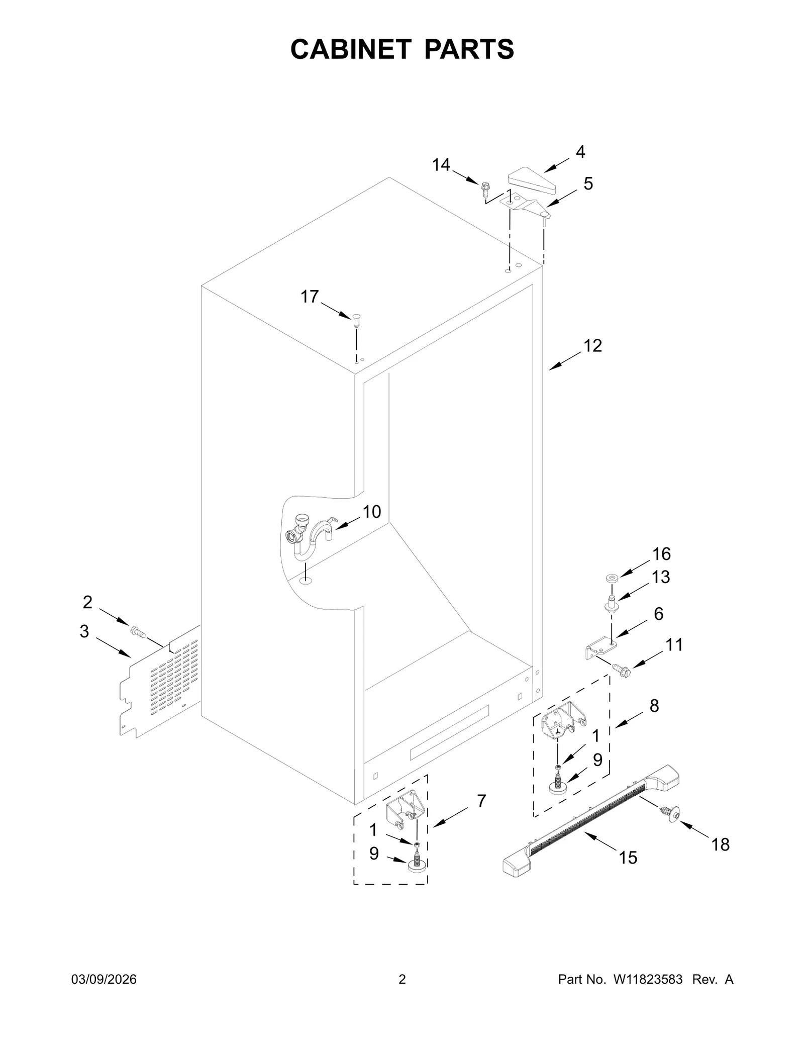 CABINET PARTS